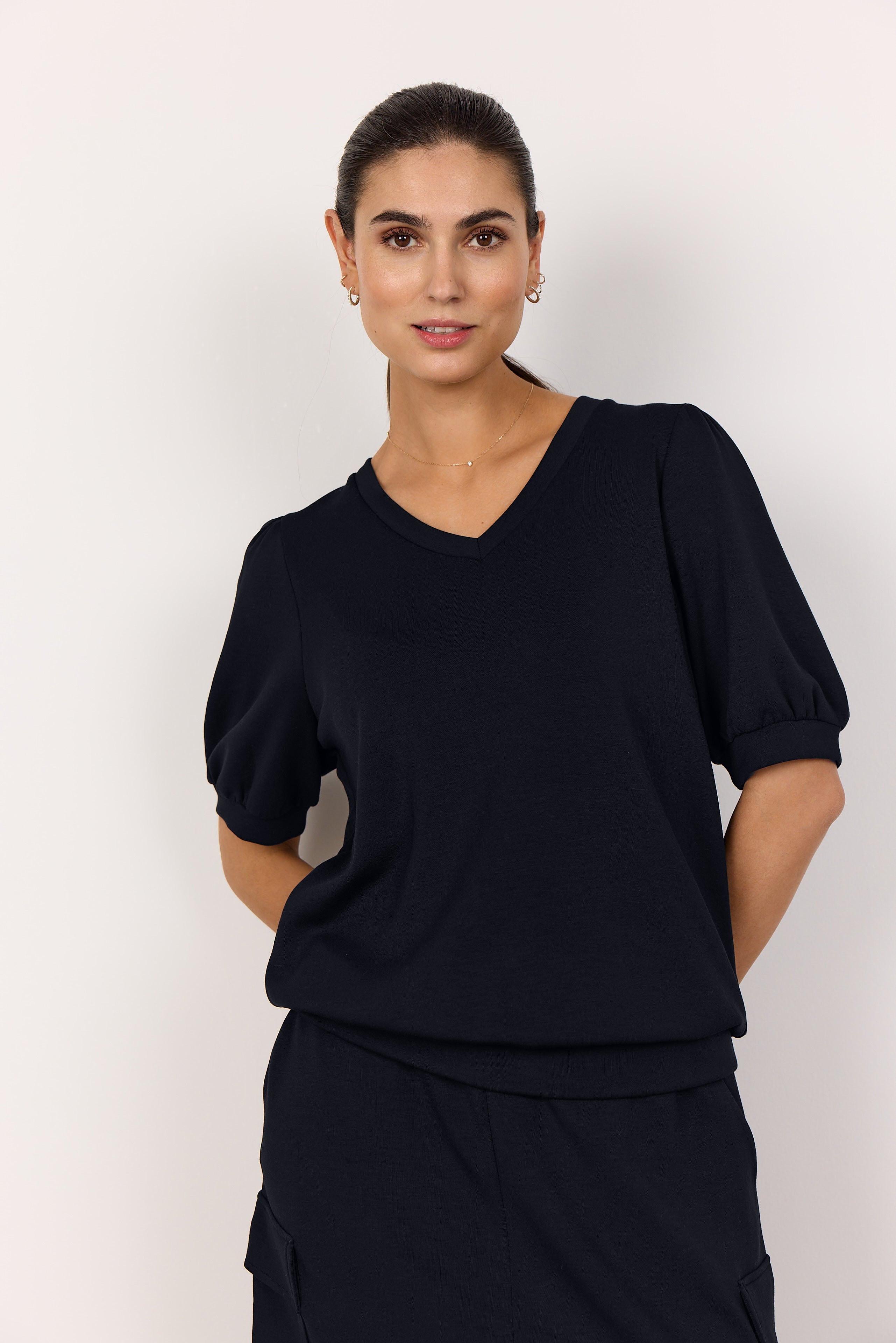 SoyaConcept Banu 238 T-shirt zwart