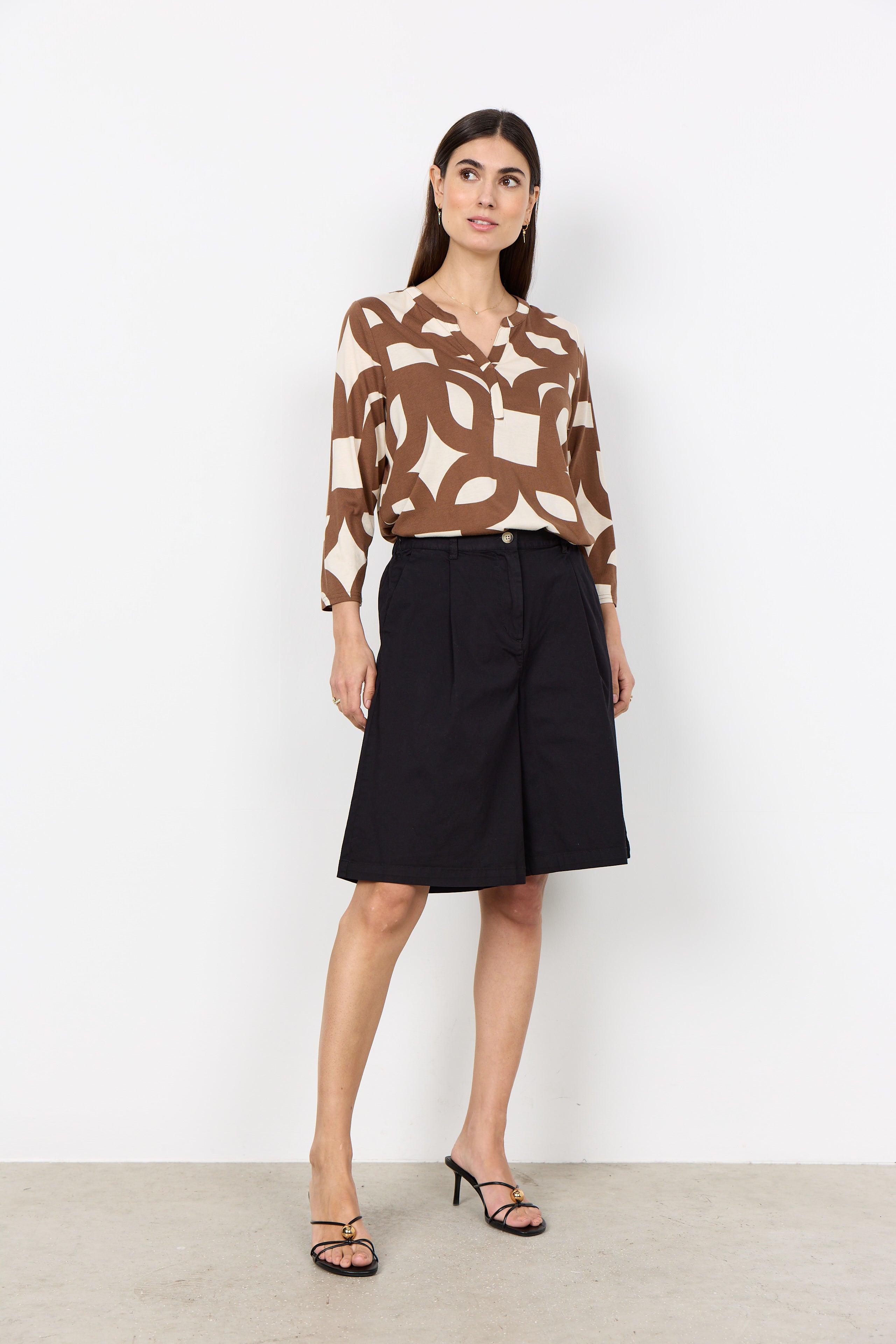 SoyaConcept Felicity AOP 542 toffee print