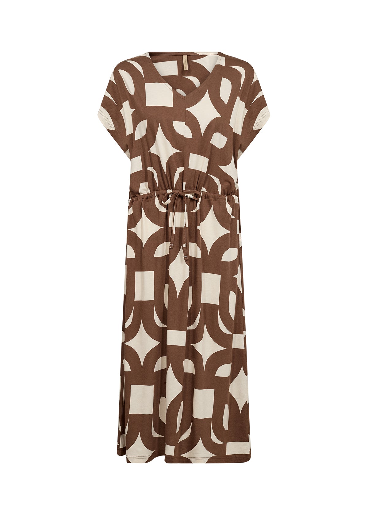 SoyaConcept Felicity AOP 543 Jurk toffee print