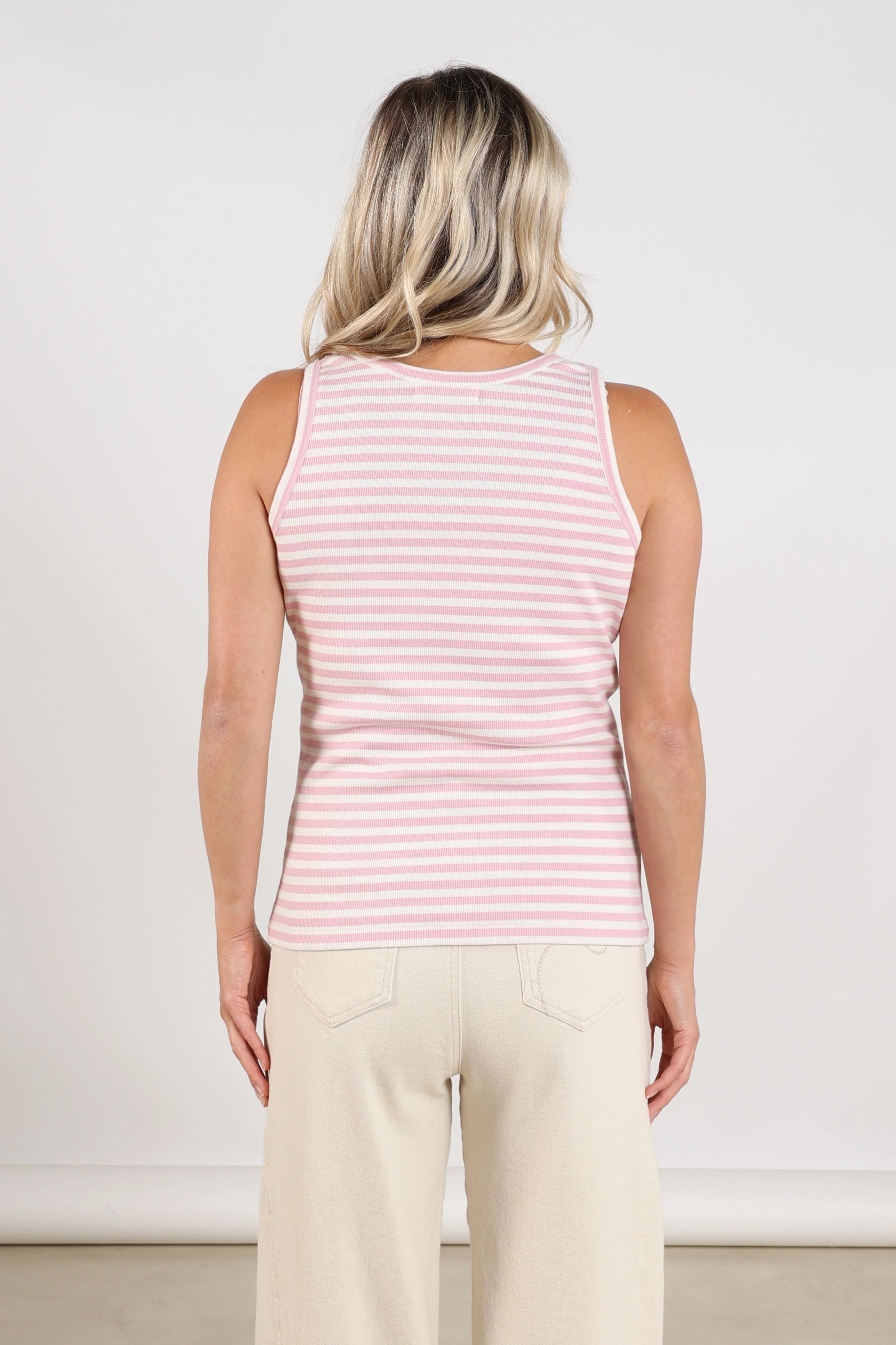 Nukus Steffie Singlet Top offwhite/blush