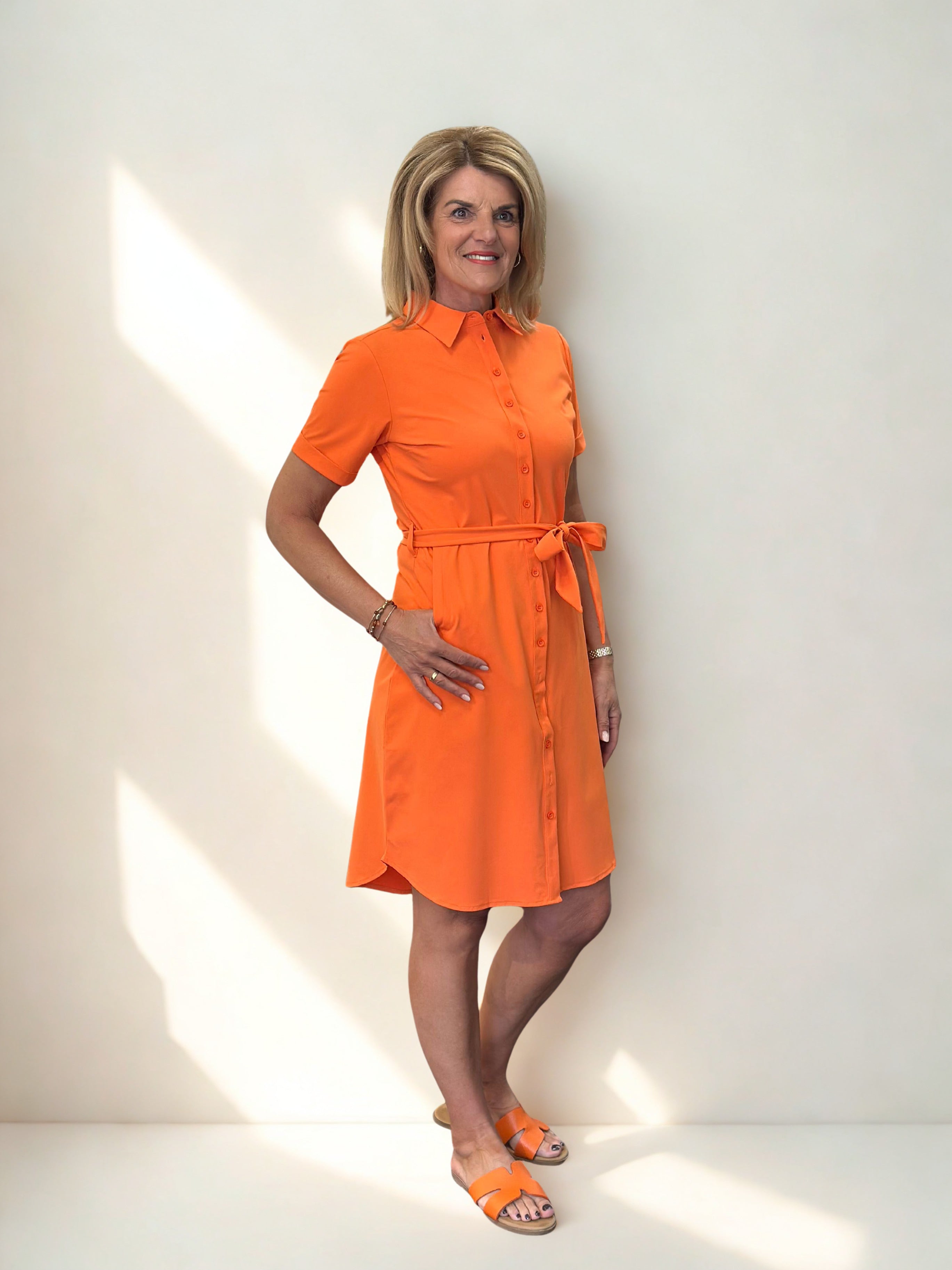Mi Piace Travelstof Jurk 202079 orange