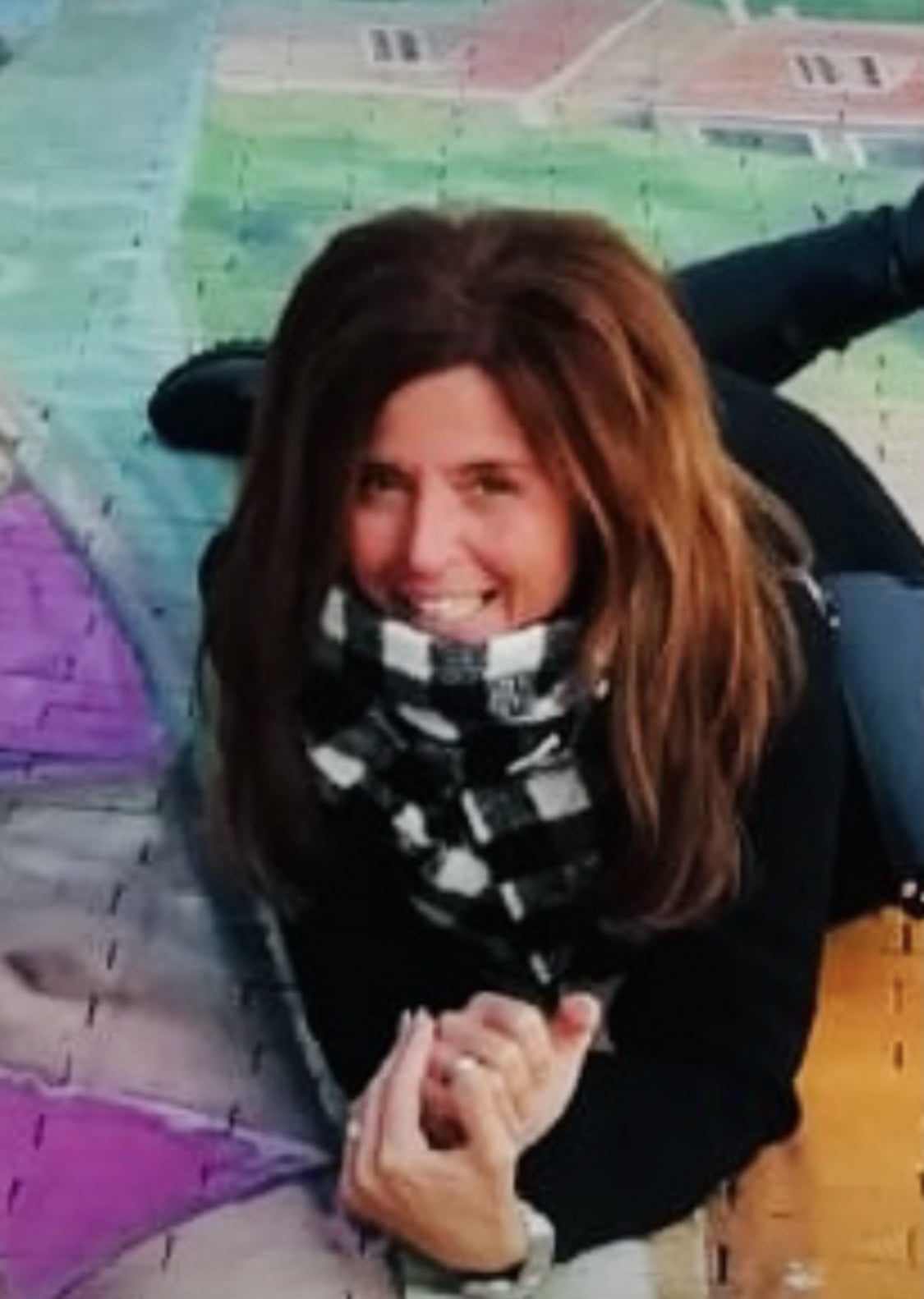 Sjaal zwart/wit of zwart/bruin