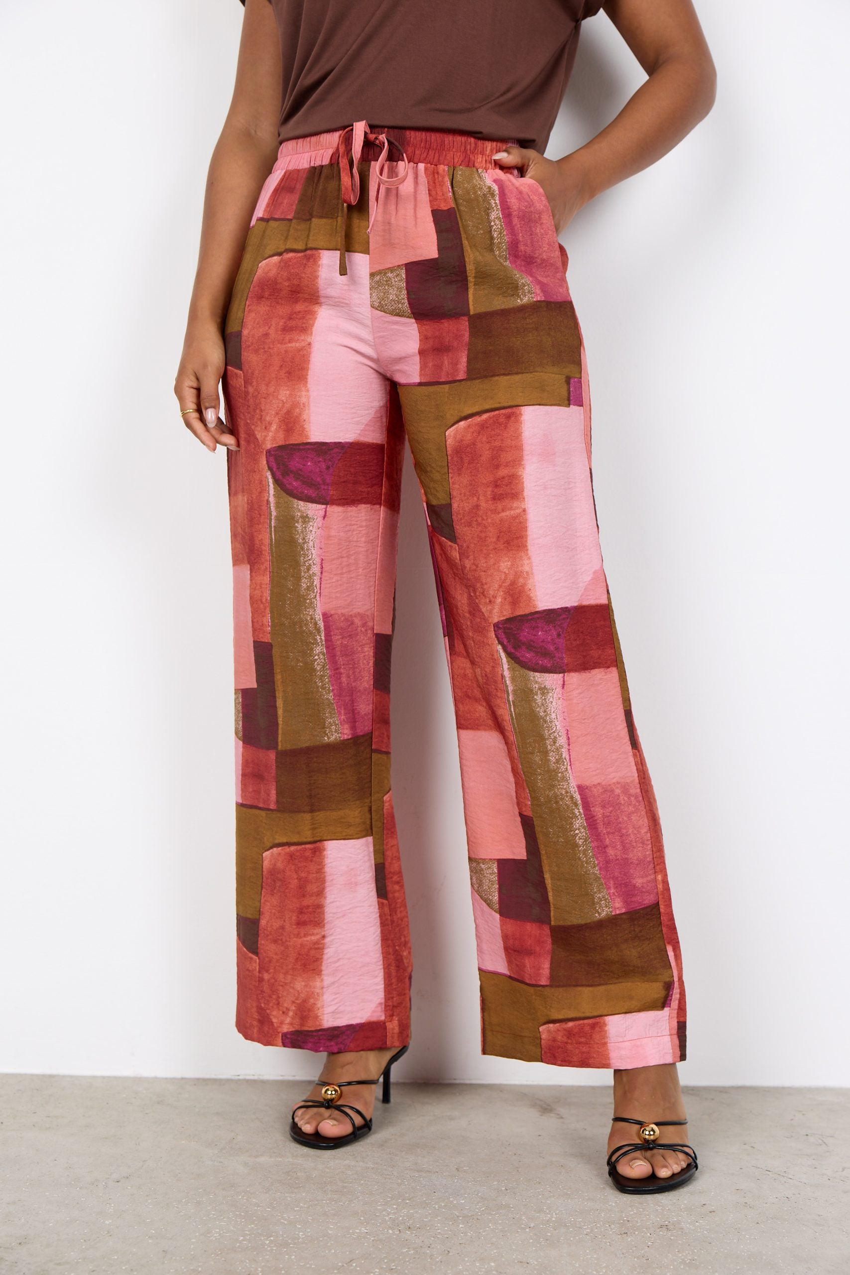SoyaConcept Catania 3B Broek rapture rose print
