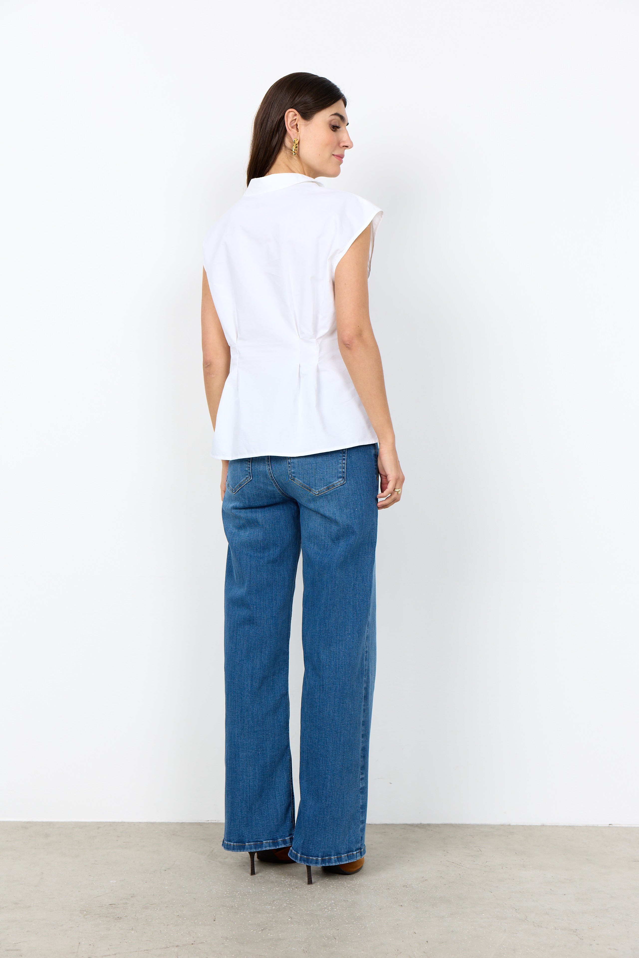 SoyaConcept Netti 126 Mouwloze Blouse wit