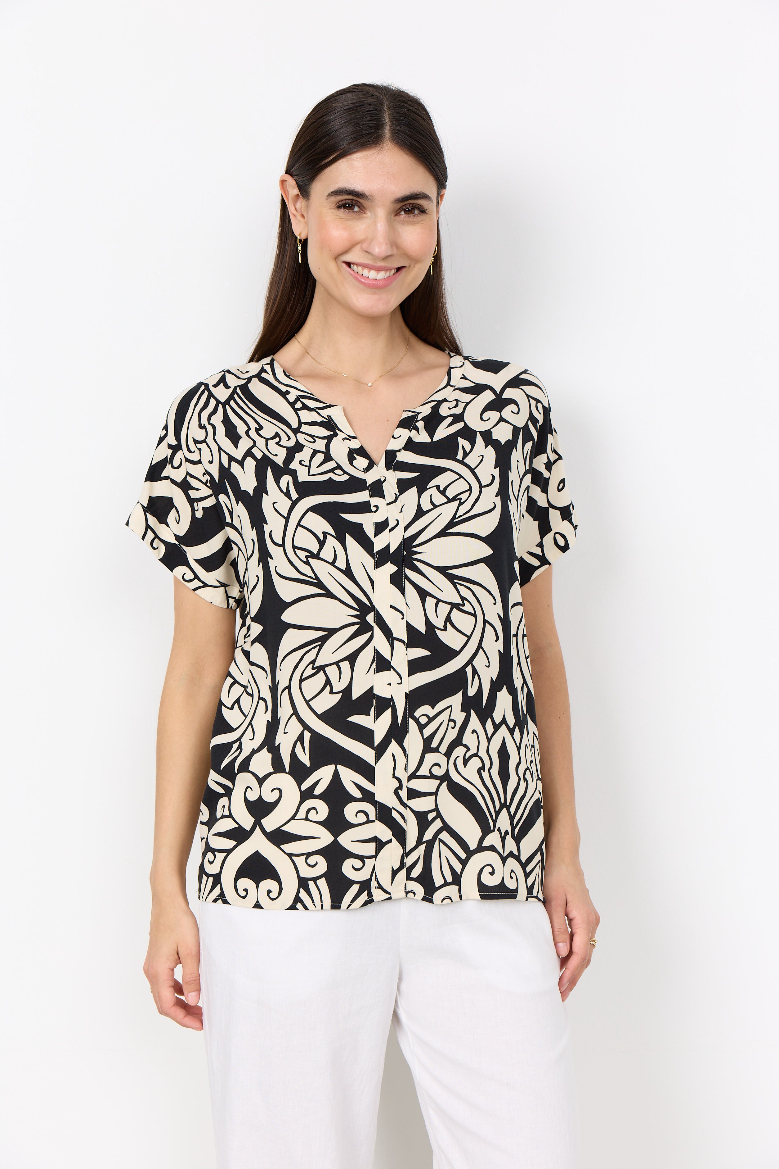 SoyaConcept Felone 1 Blouse zwart print