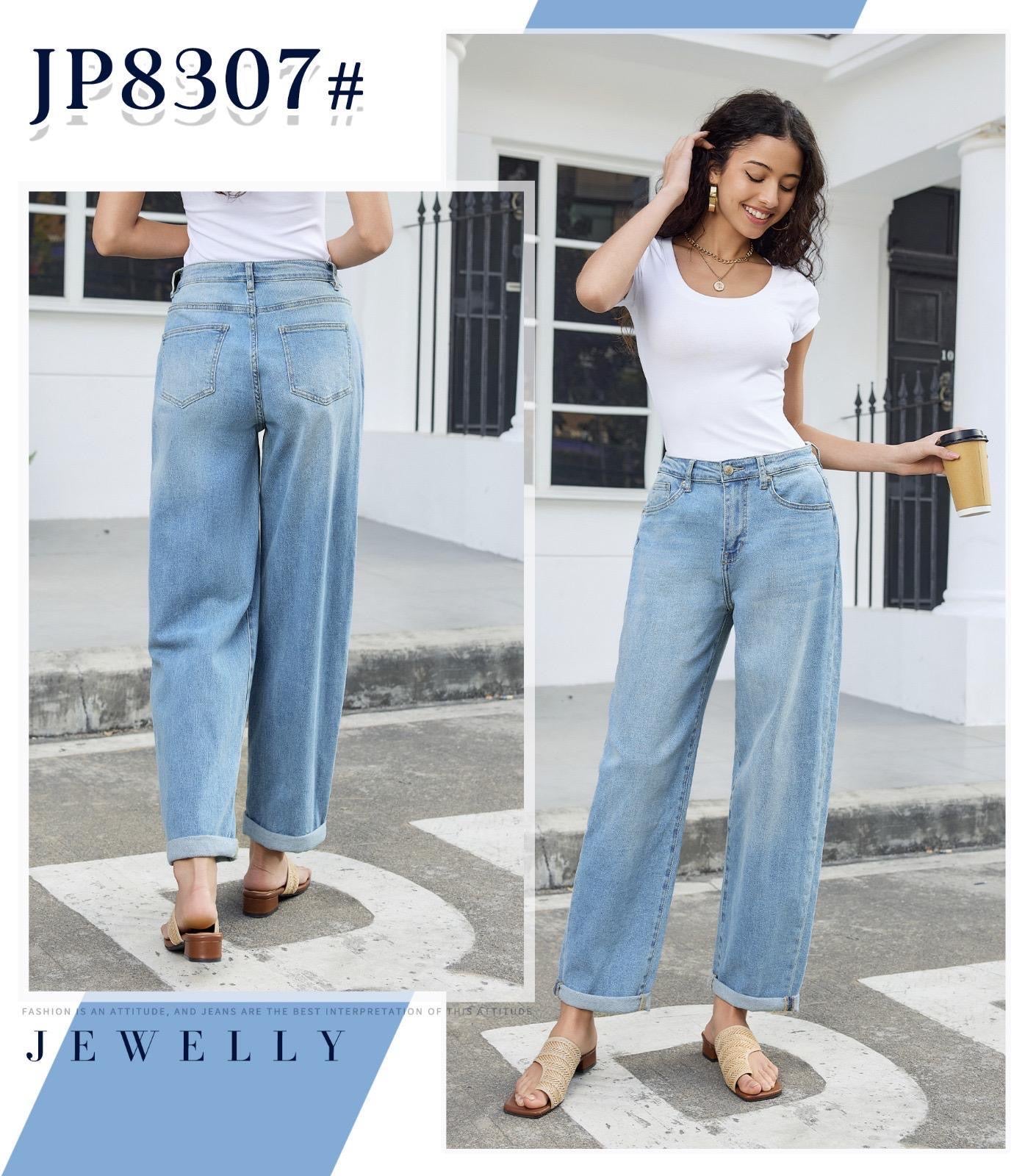 Jewelly Jeans Broek Balloon Fit authentic blue JP8307