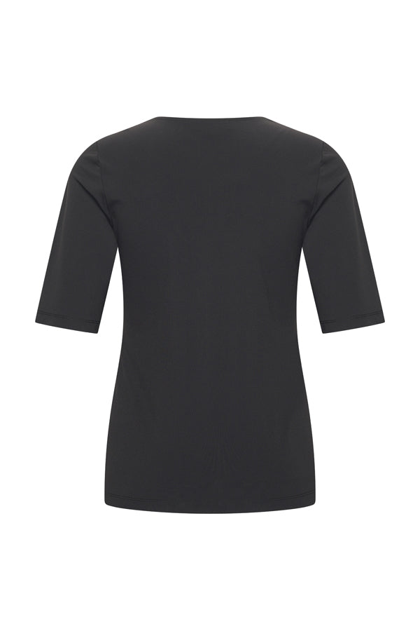 Mi Piace Travelstof Top Vierkante Hals zwart 202609