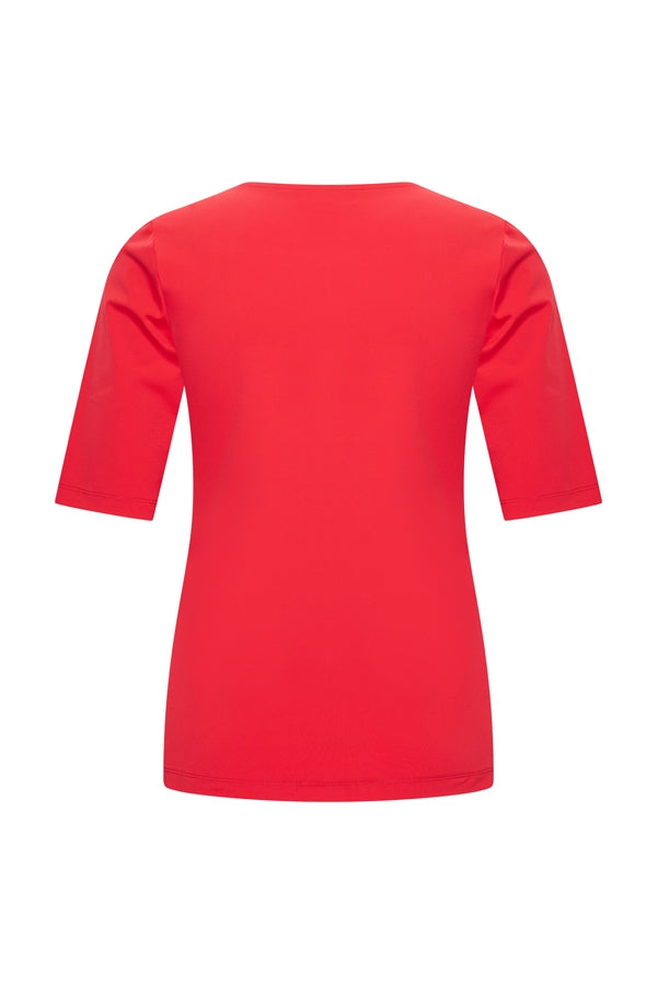 Mi Piace Travelstof Top Vierkante Hals rood 202609