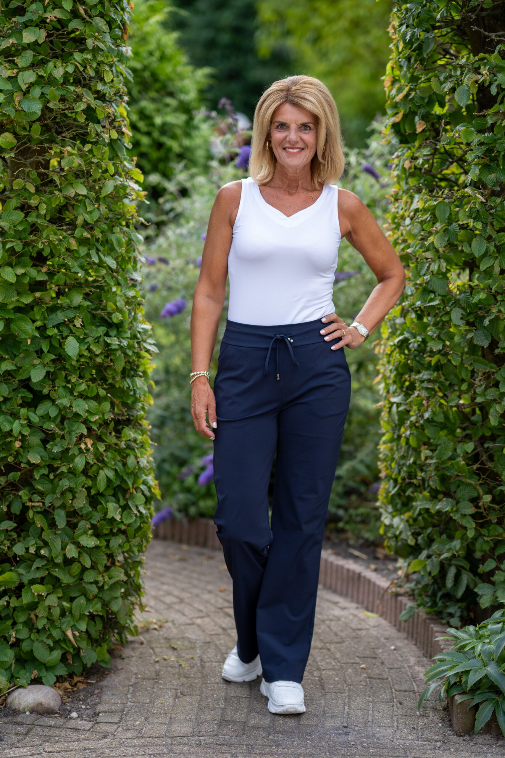 Mi Piace Travelbroek Recht heavy Kwaliteit 202136 donkerblauw