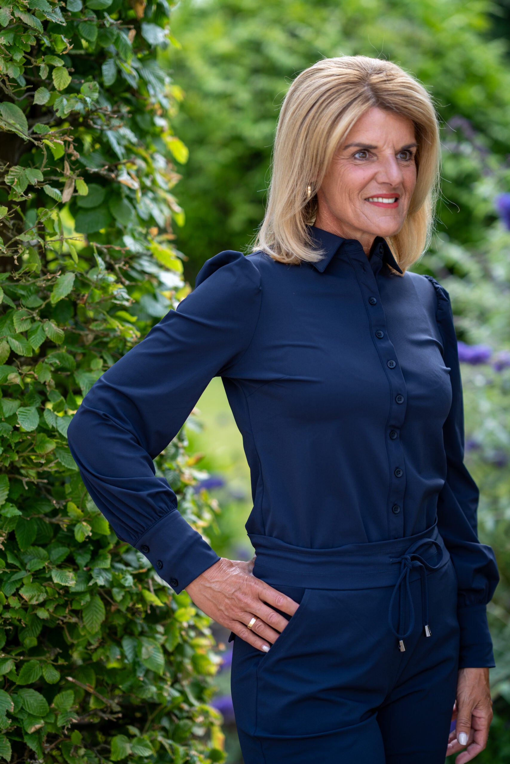 Mi Piace Travel Blouse Roos donkerblauw 202037