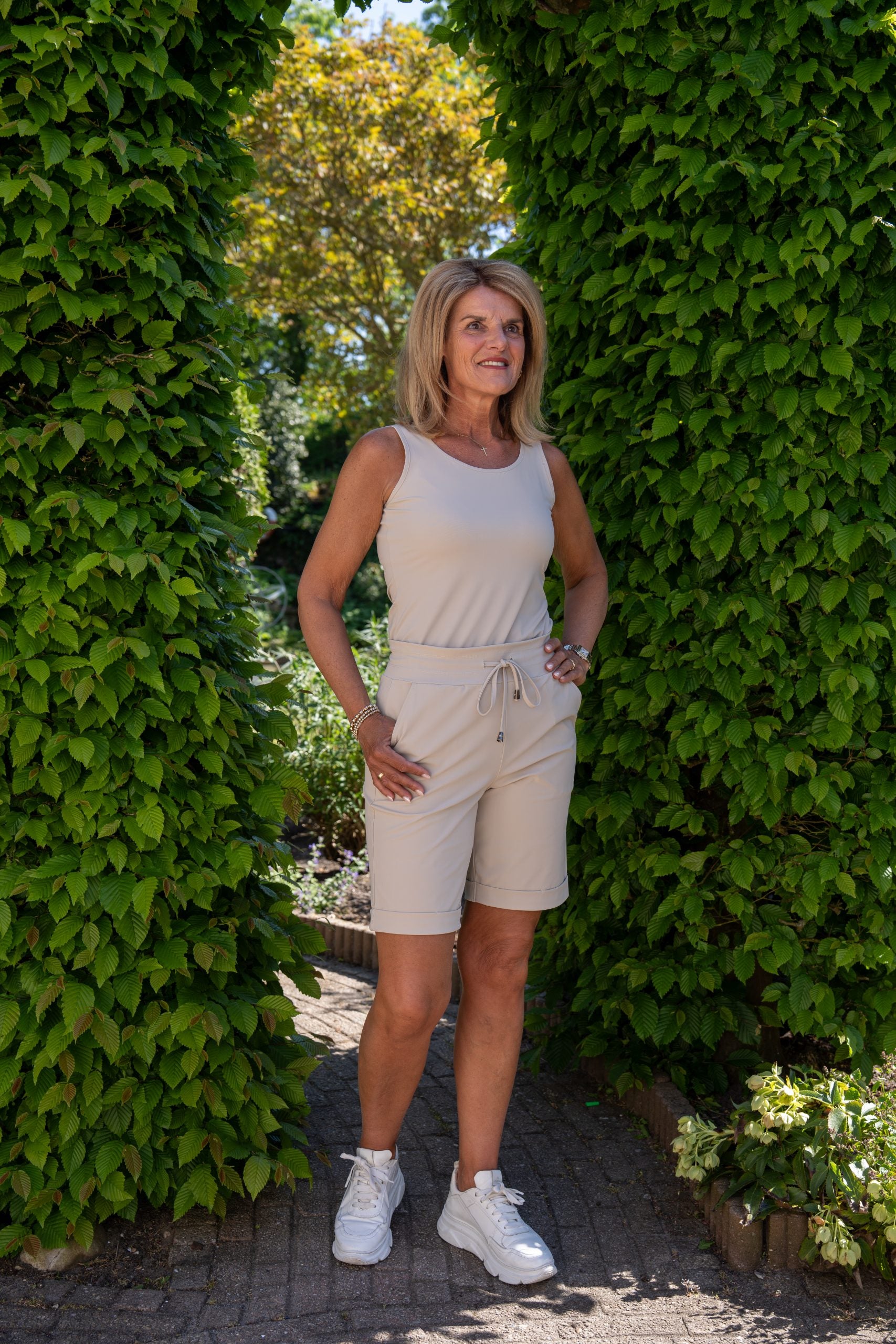 Mi Piace Travelstof Top beige 202027