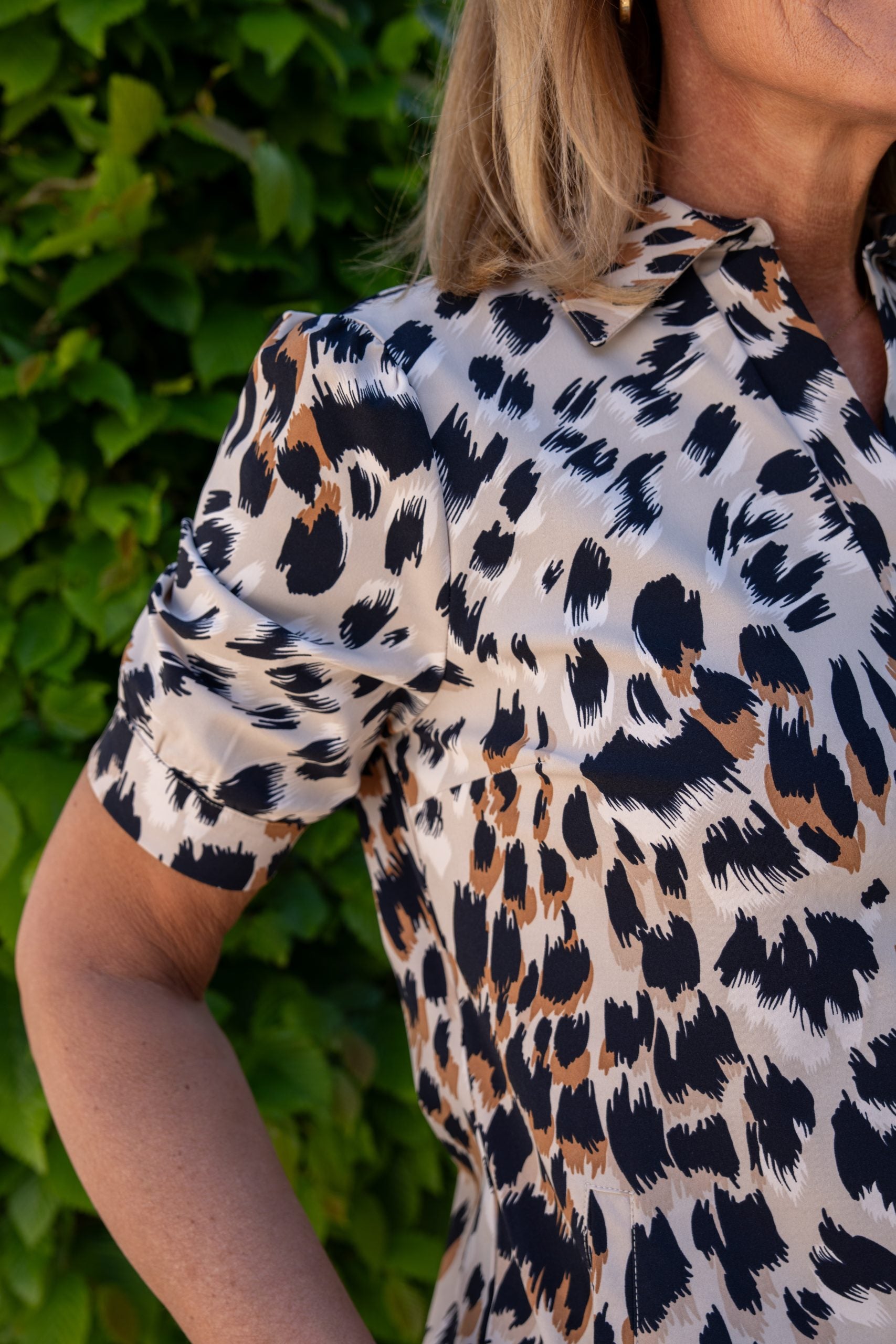 Mi Piace Travelstof Jurk latte faded camouflage 202605