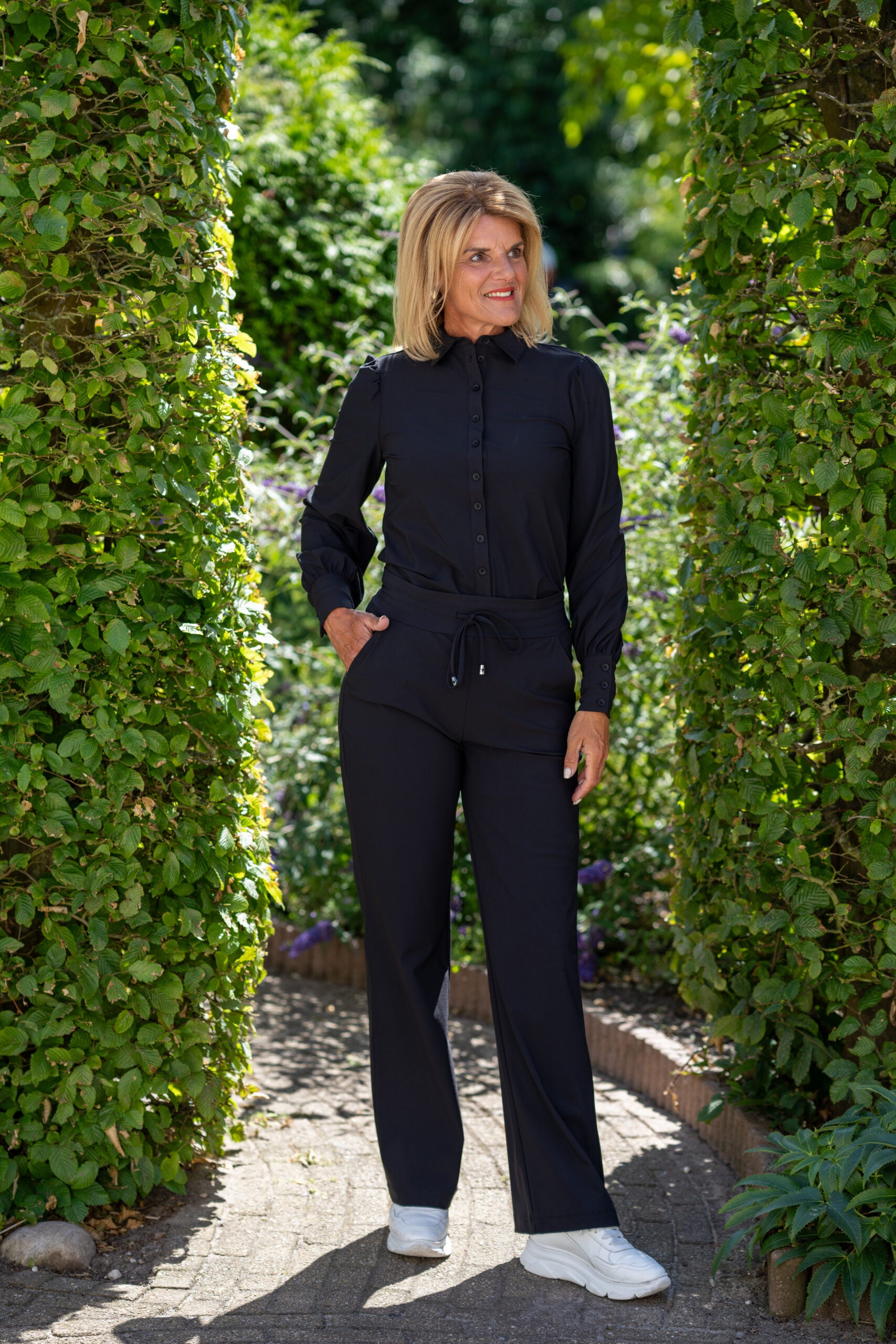 Mi Piace Travel Blouse Roos 202037 zwart