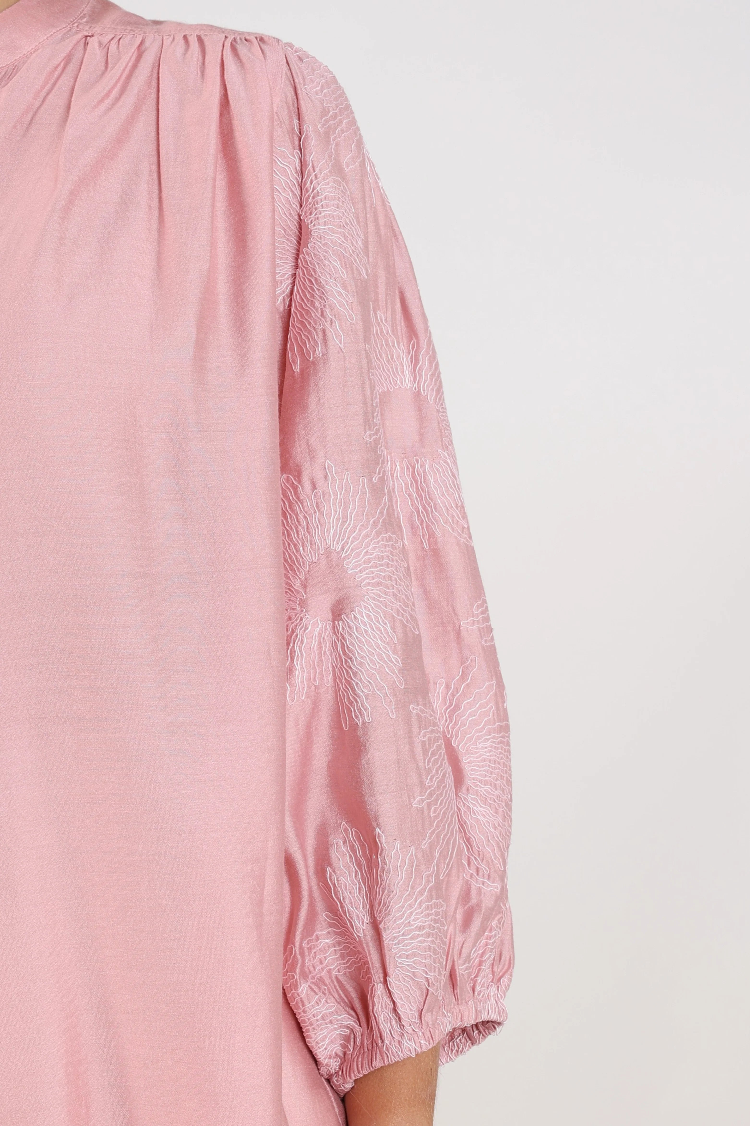 Nukus Lynn Blouse Embroidery blush