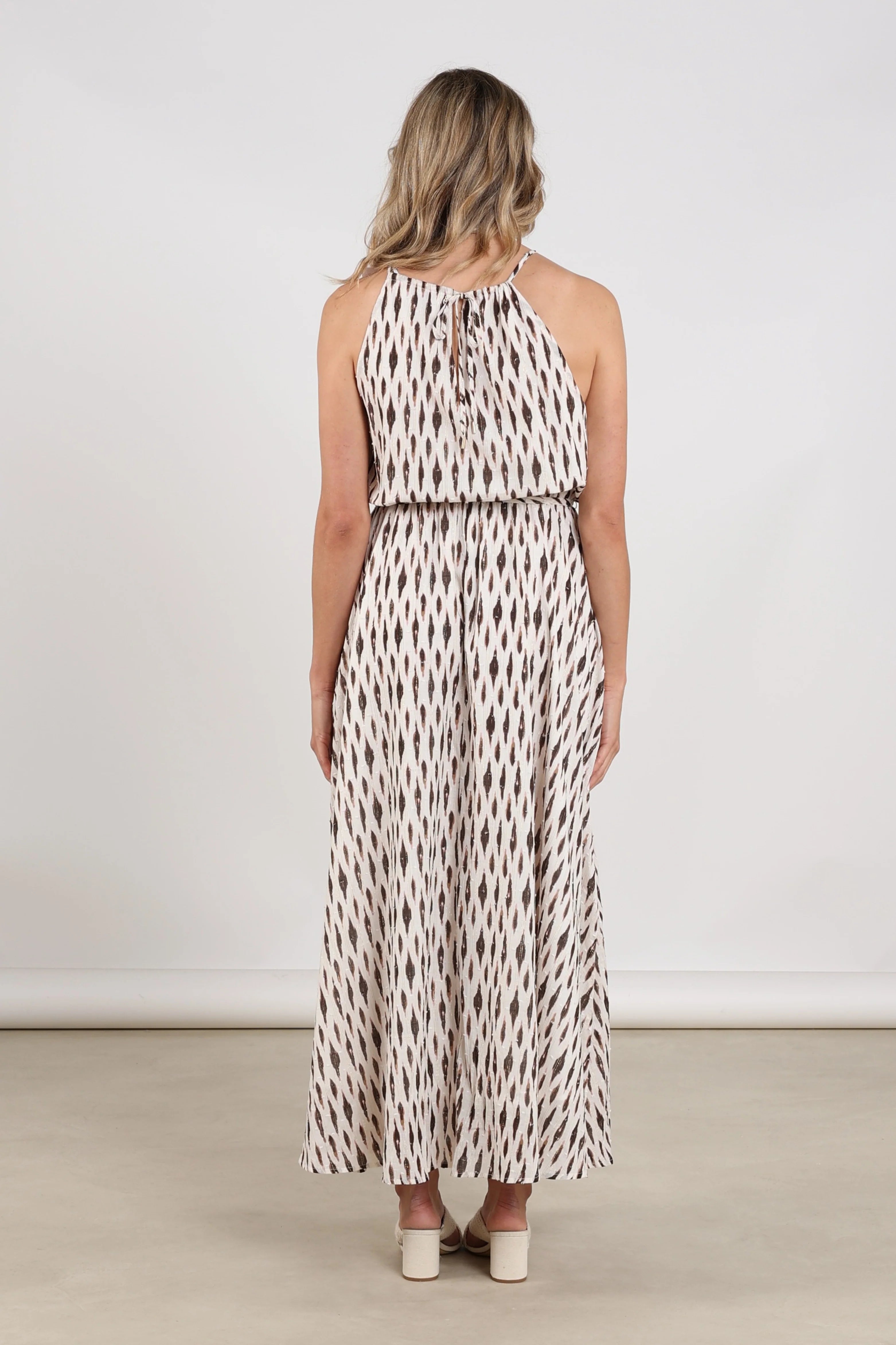 Nukus Monique Print offwhite/fango