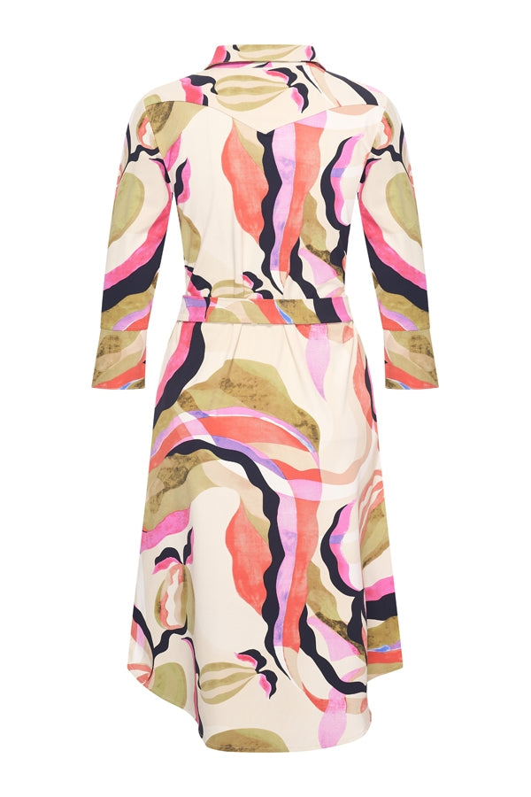 Mi Piace Travelstof Jurk multicolour picasso print 202092