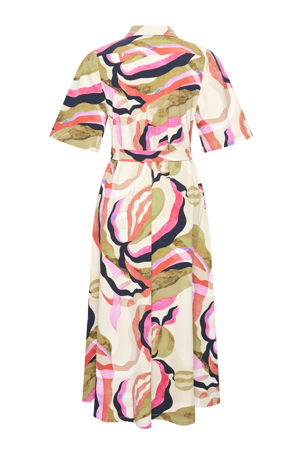 Mi Piace Travelstof Jurk multicolour picasso print 202614