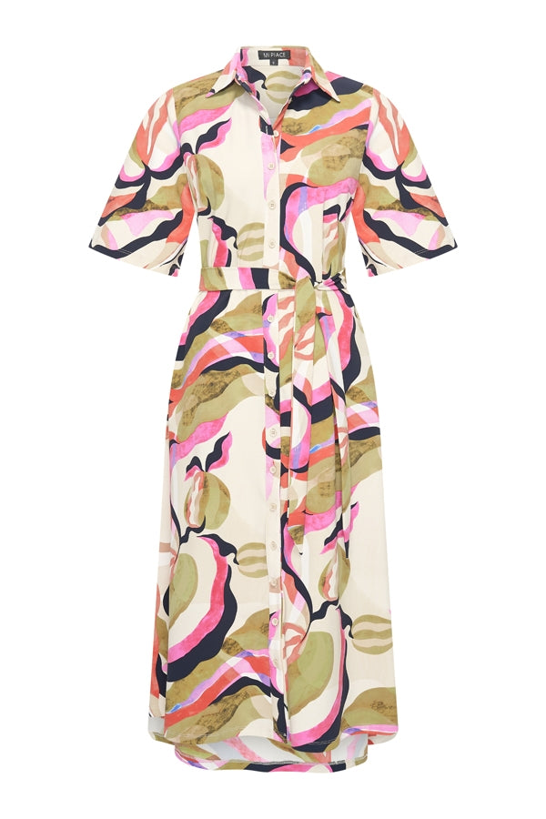 Mi Piace Travelstof Jurk multicolour picasso print 202614