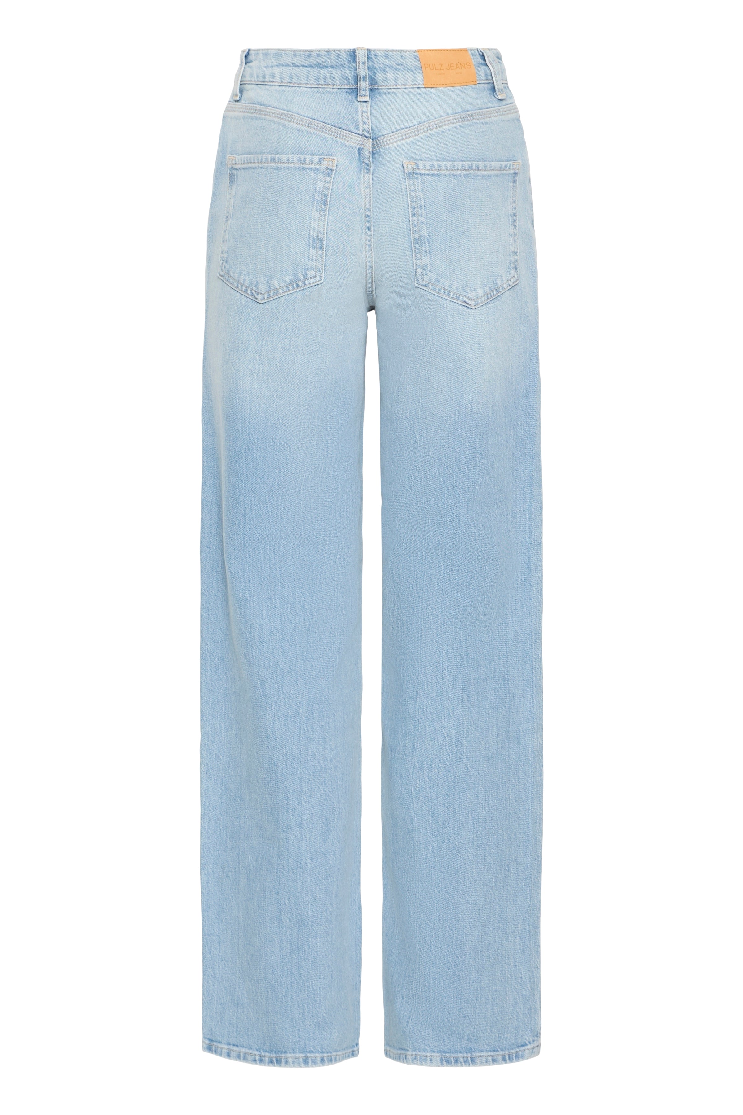 Pulz Jeans Vega UHW Wide Leg Jeans Broek L34 light blue denim