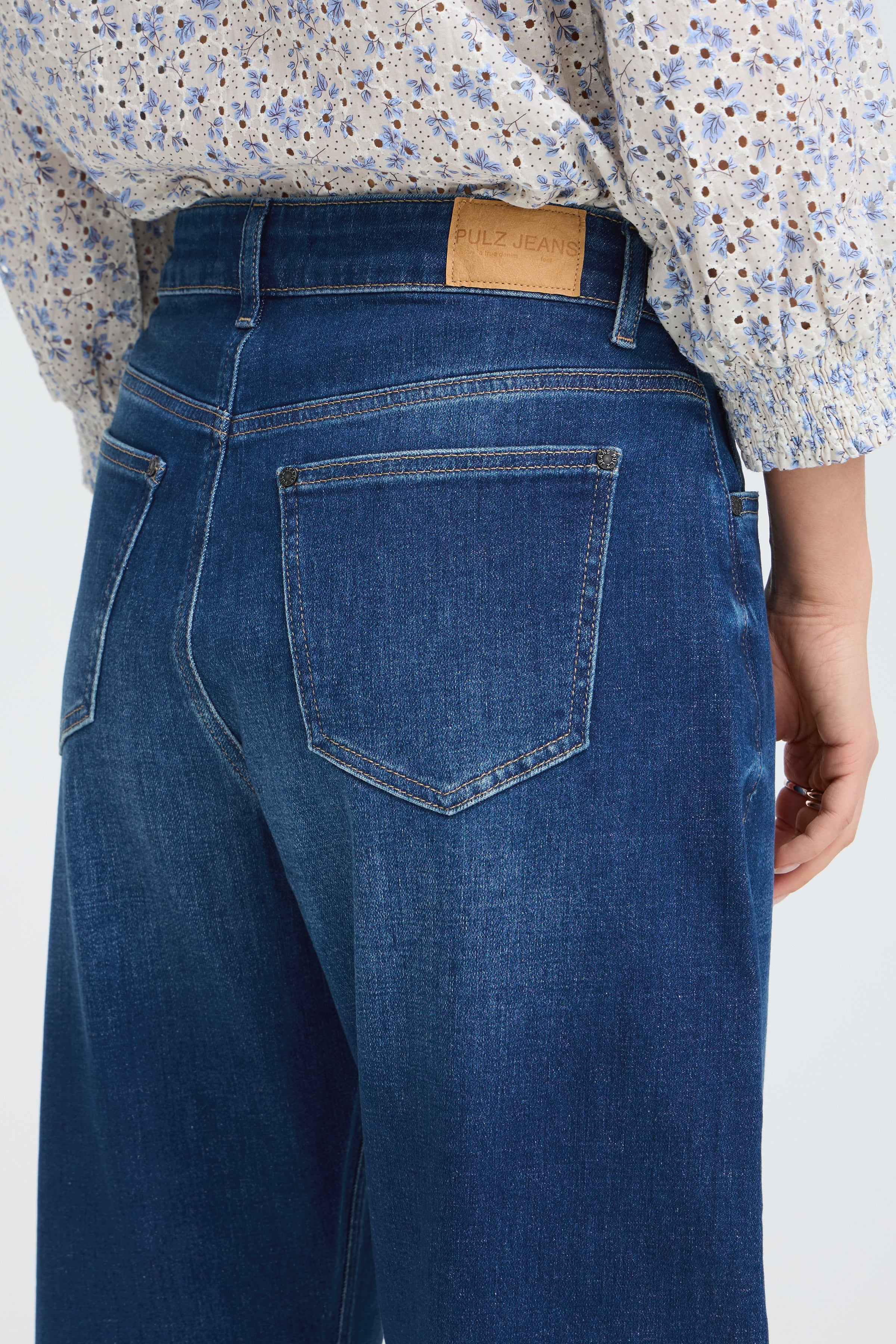 Pulz Jeans Anni HW Barrel Leg dark blue