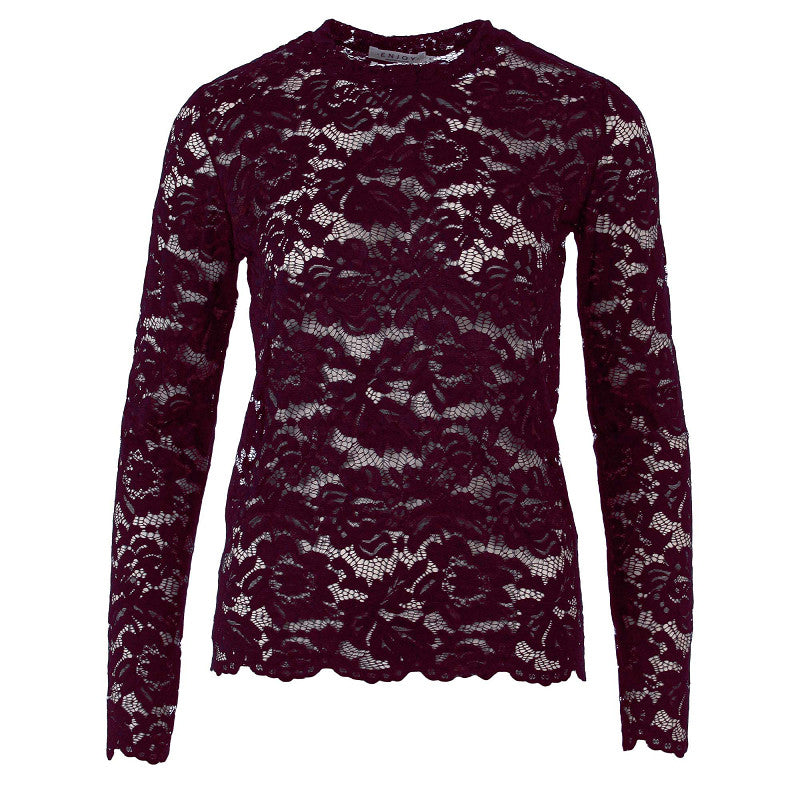 Enjoy Top Allover Kant 503259 Bordeaux