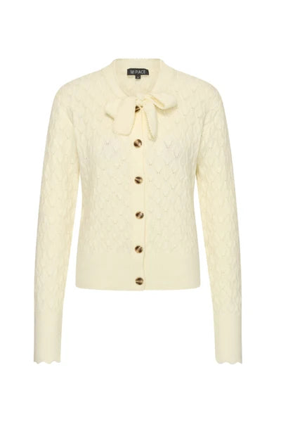Mi Piace Ajour Cardigan Bow 202857 off white