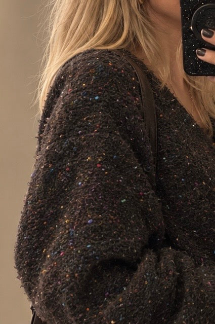 Freequent GRSNemes Cardigan coffee bean melange