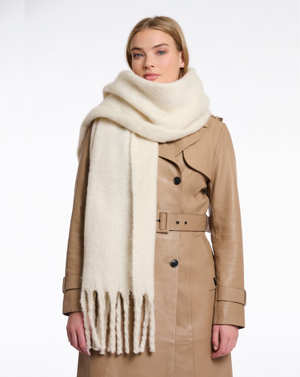 Rino Pelle Gella Sjaal birch