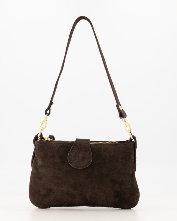 Burnley Tas Suede donkerbruin T336