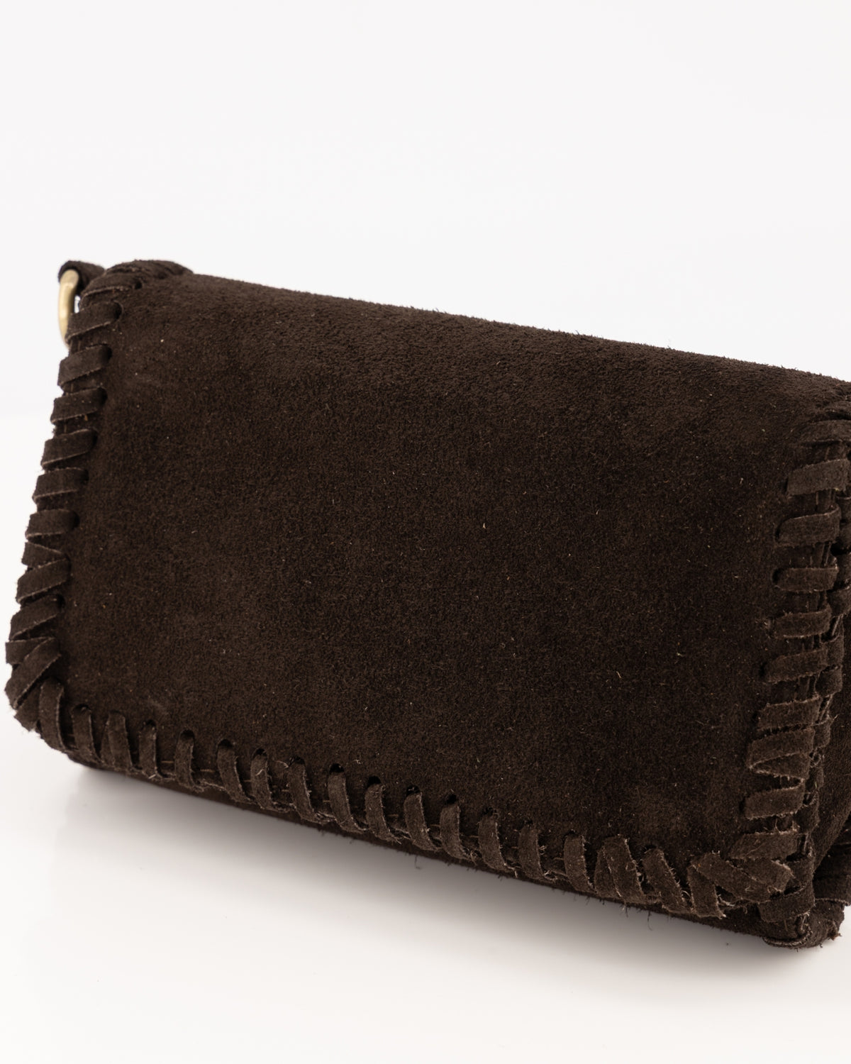 Romee Tas Suede donkerbruin T422