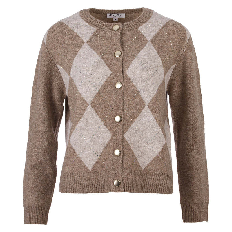Enjoy Vest Ruitjes 890600 Zand
