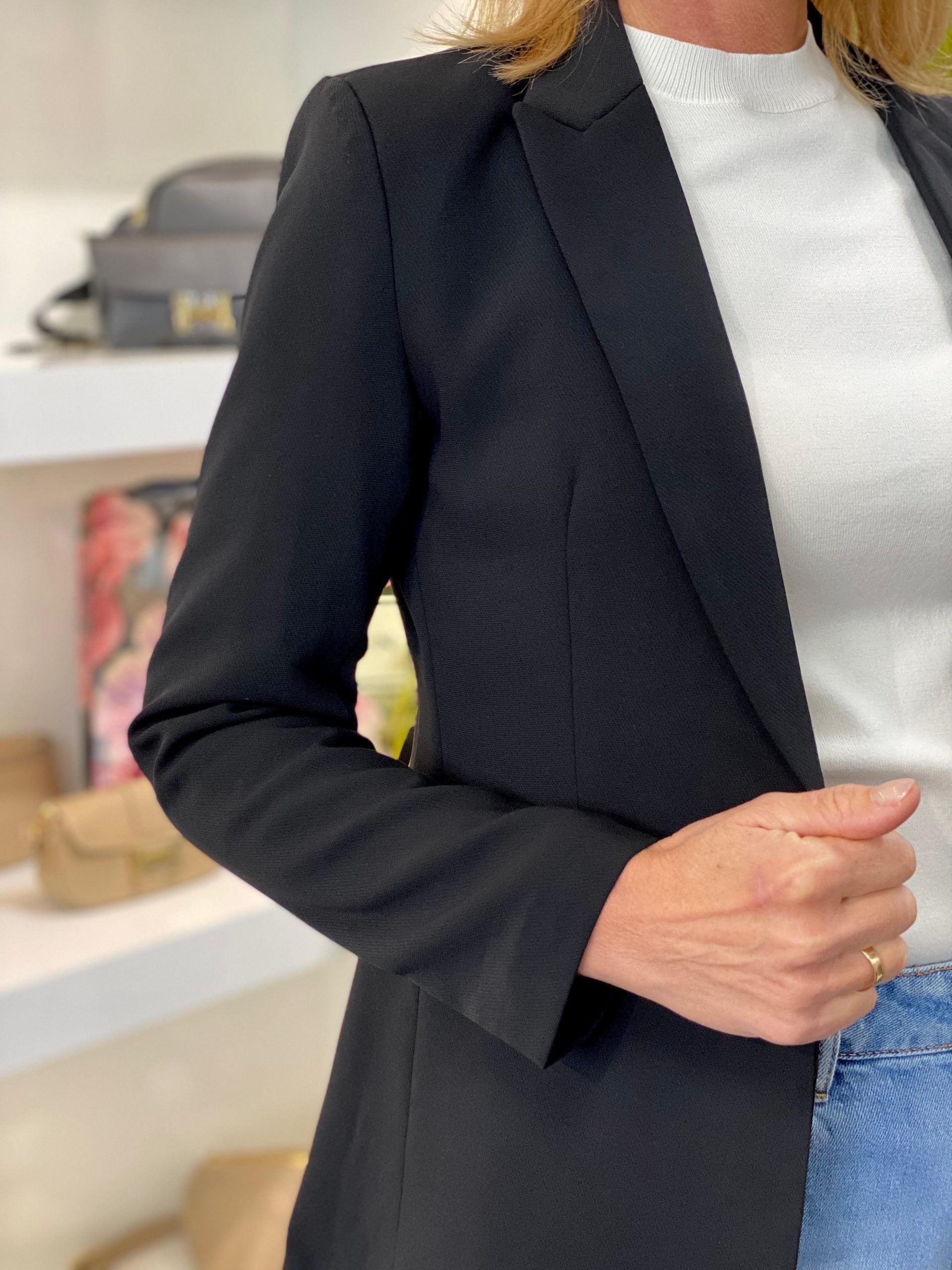 Fashion Halflange Blazer 0402 zwart