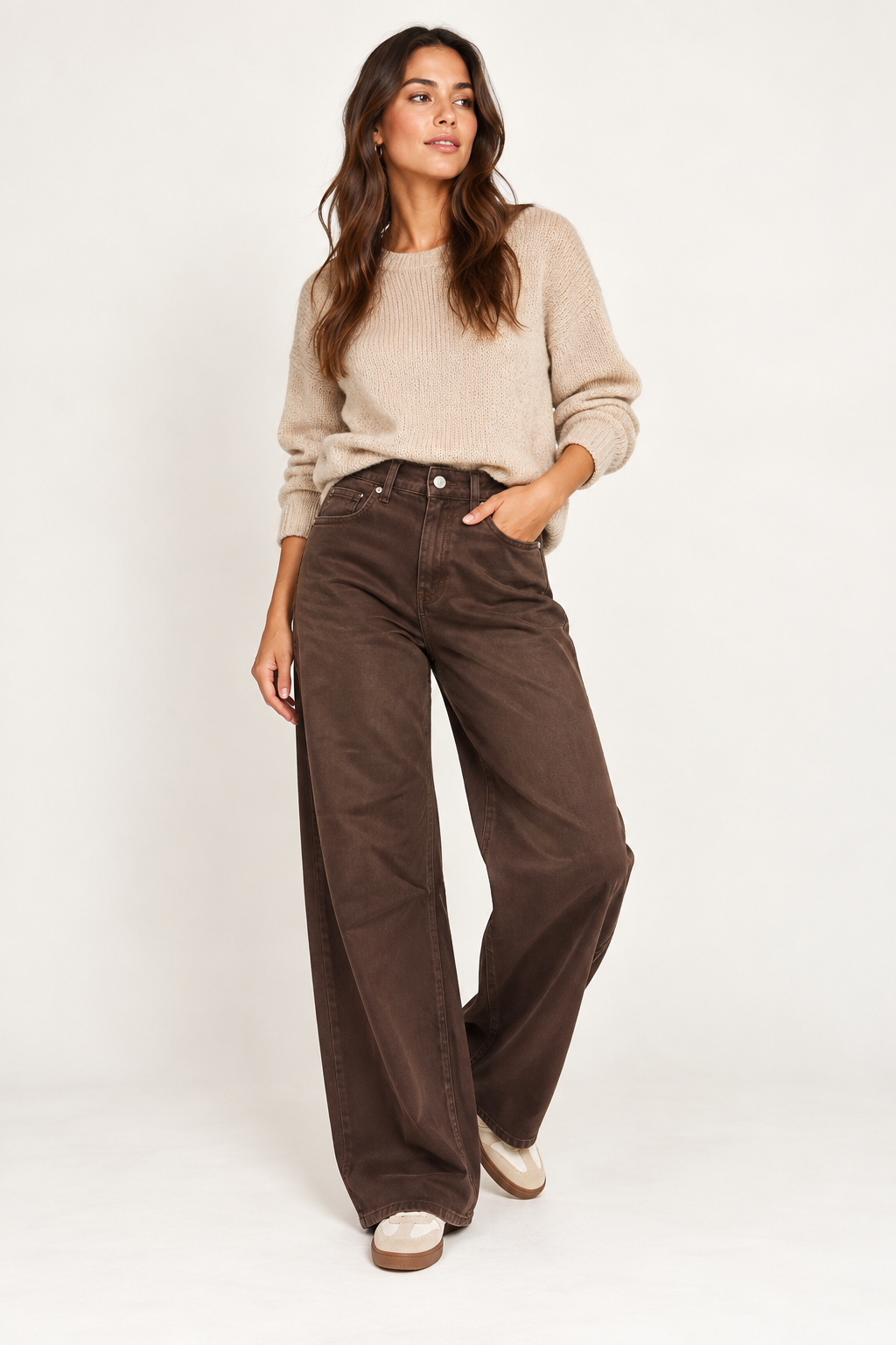 Redial High Waist Jeans RD 9282-9 Bruin