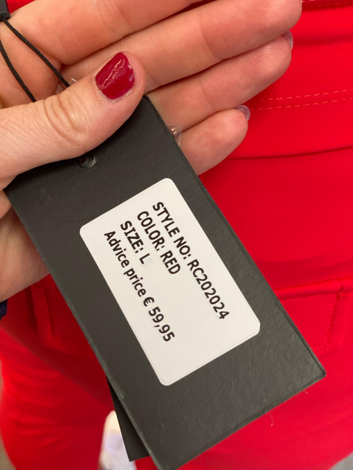 Mi Piace Travelstof Broek 7/8 rood 202024