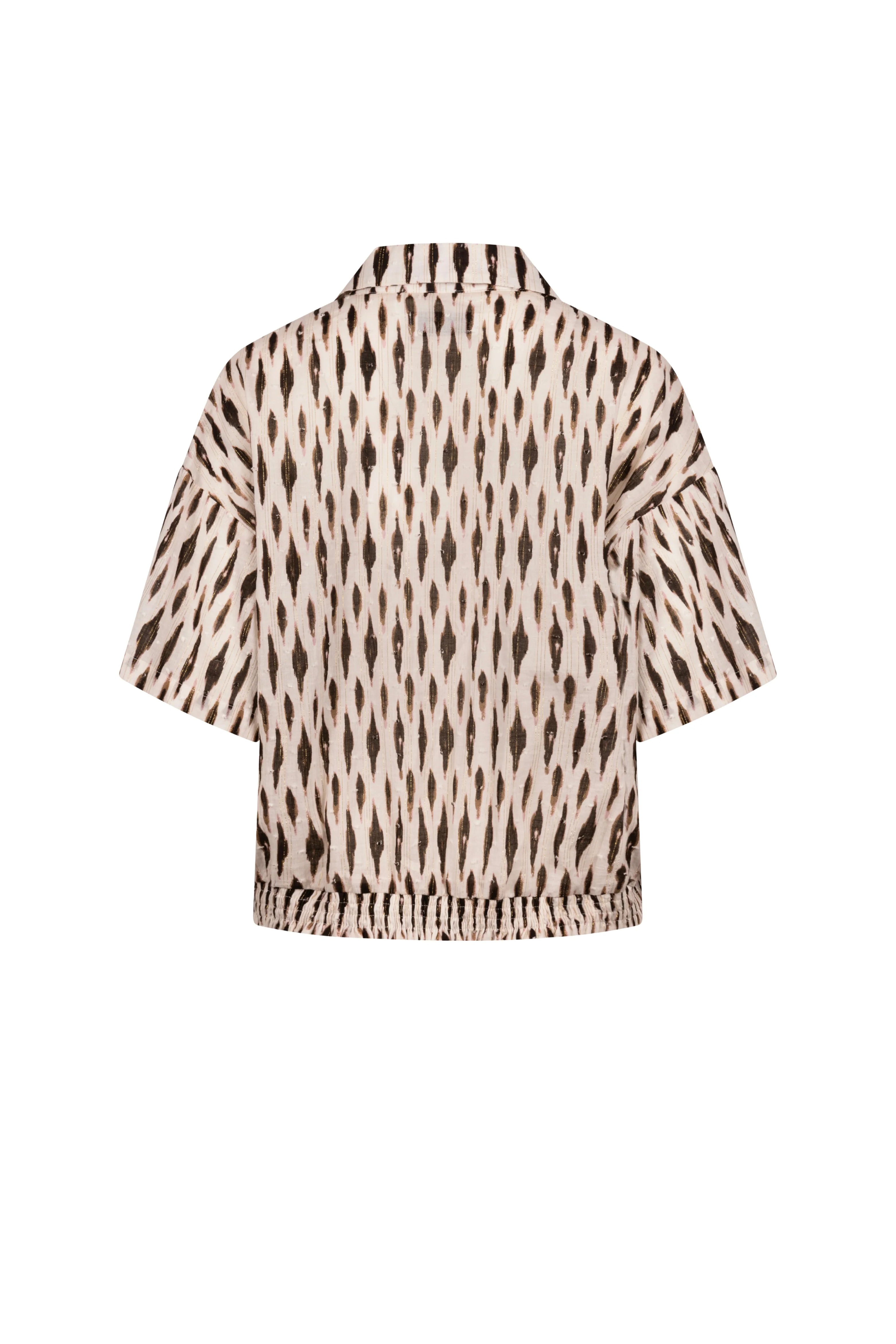 Nukus Britt Blouse Print offwhite/fango