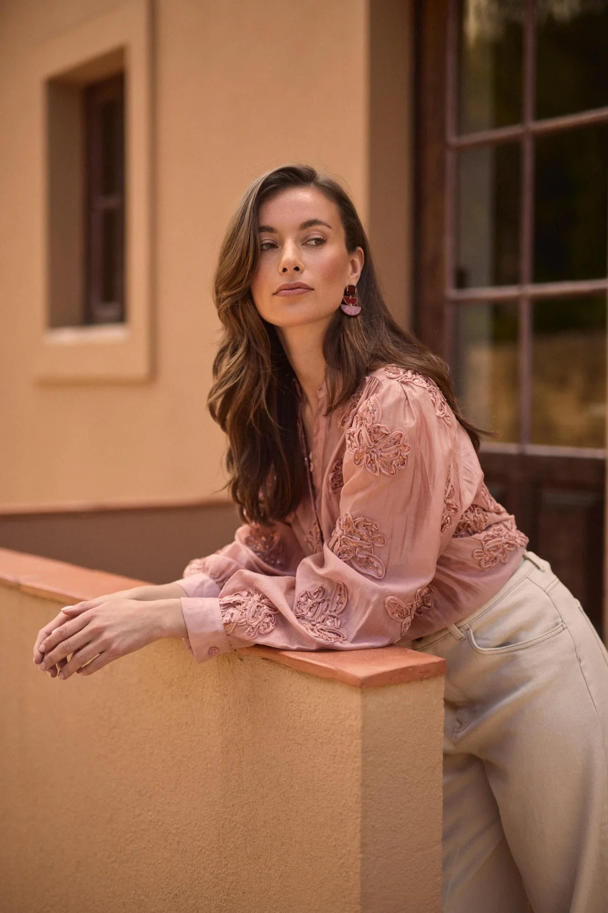 Nukus Antonella Blouse Paillet rose