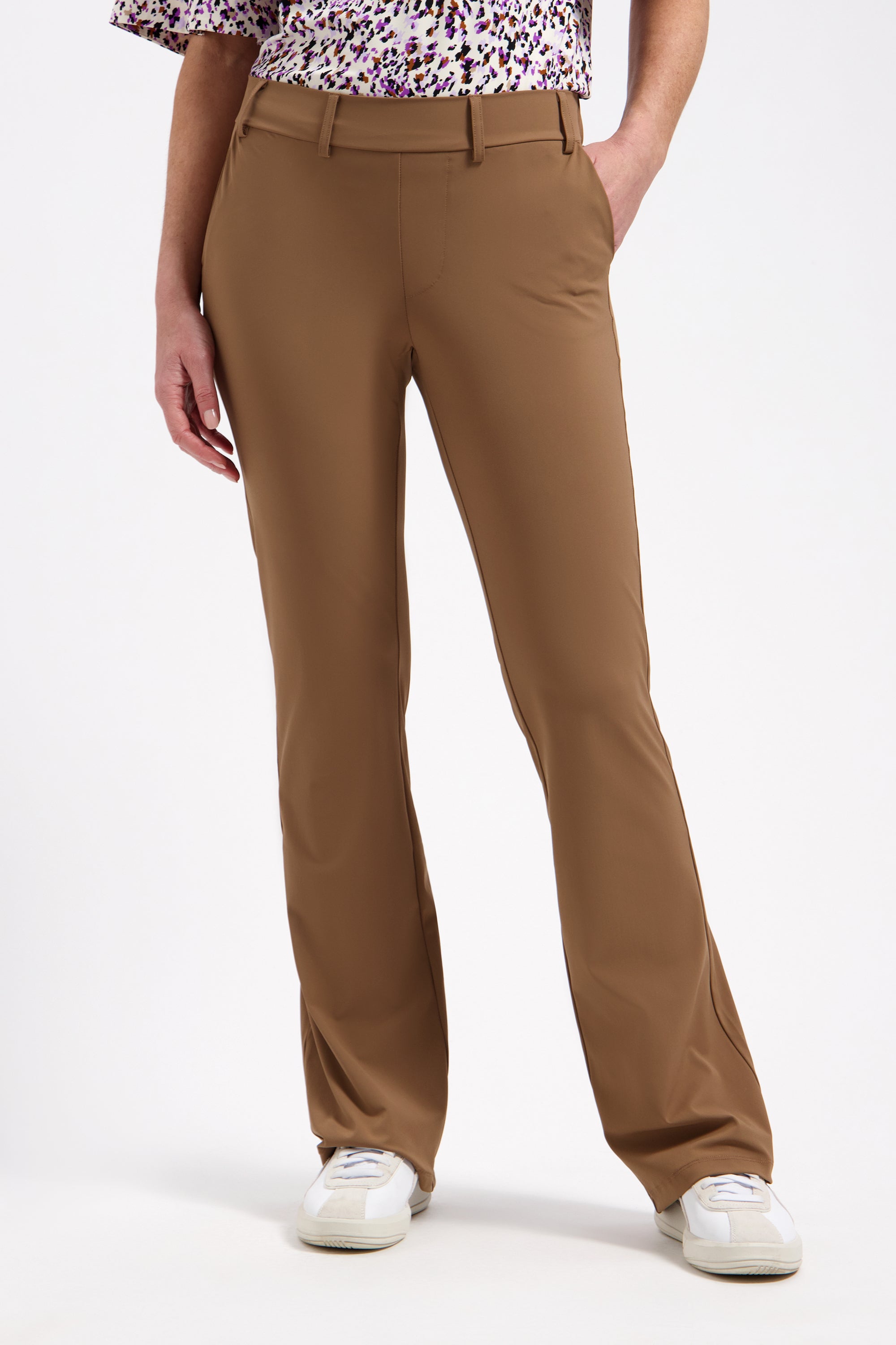 Lady Day Poppy Travelstof Broek mocha