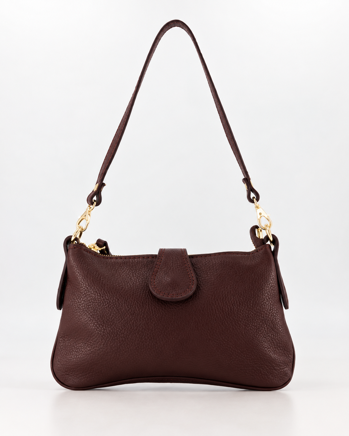 Burnley Schoudertas Leer T336 burgundy