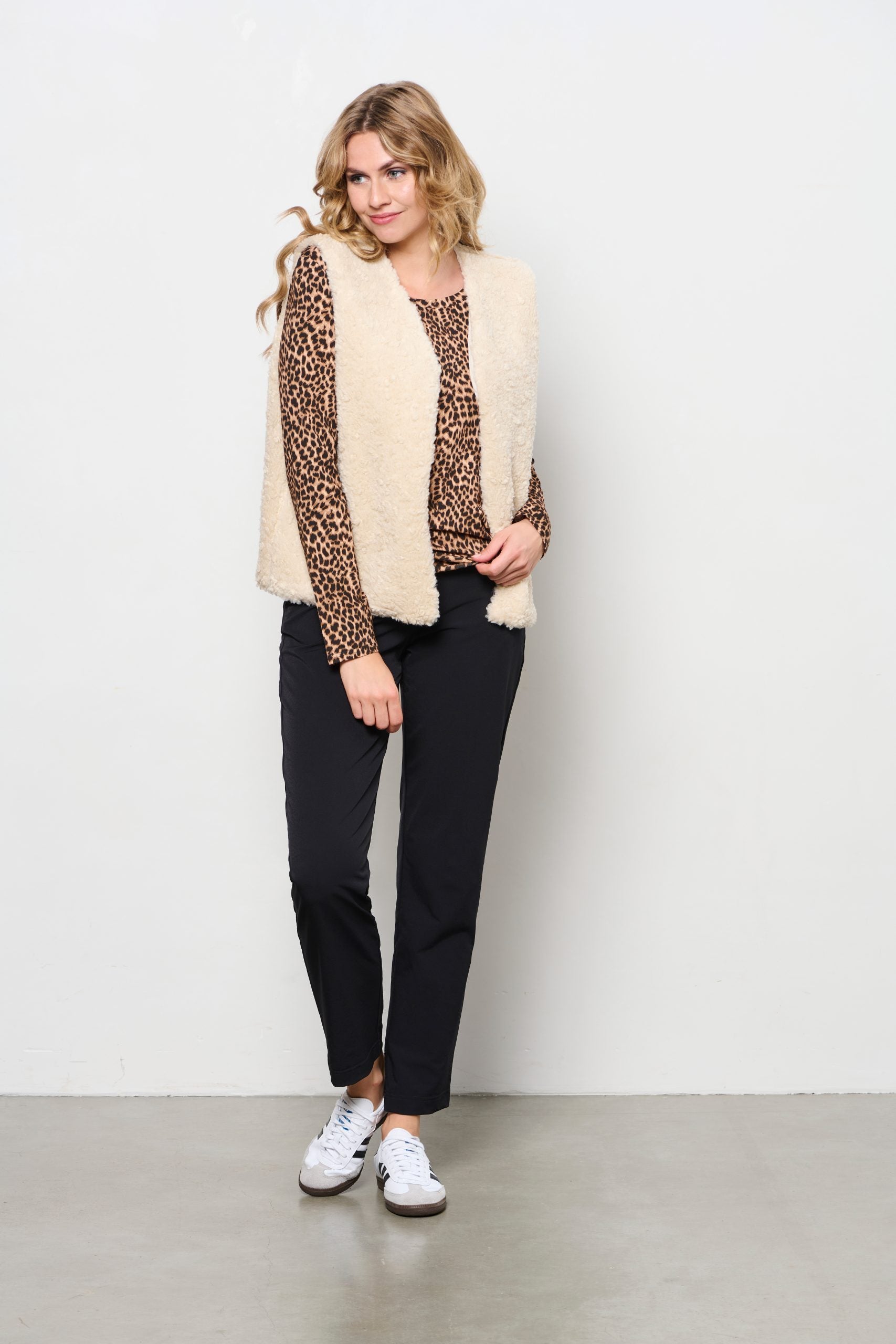 Co Woman Linn Animal Top luipaard black multi