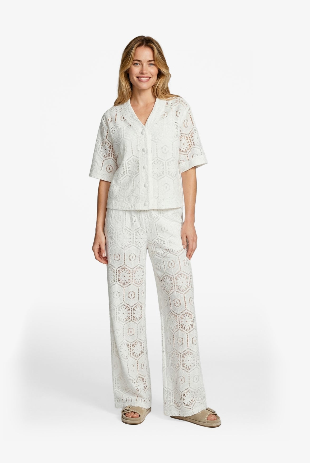 C&S Tola Blouse ecru