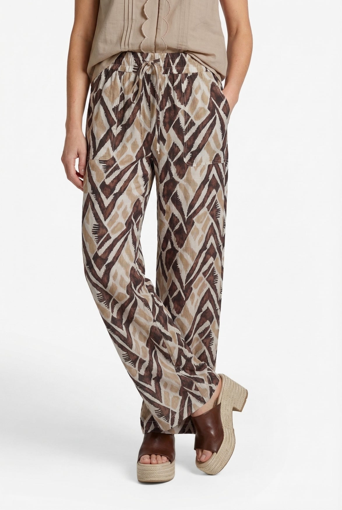 C&S Philine Broek sand / khaki