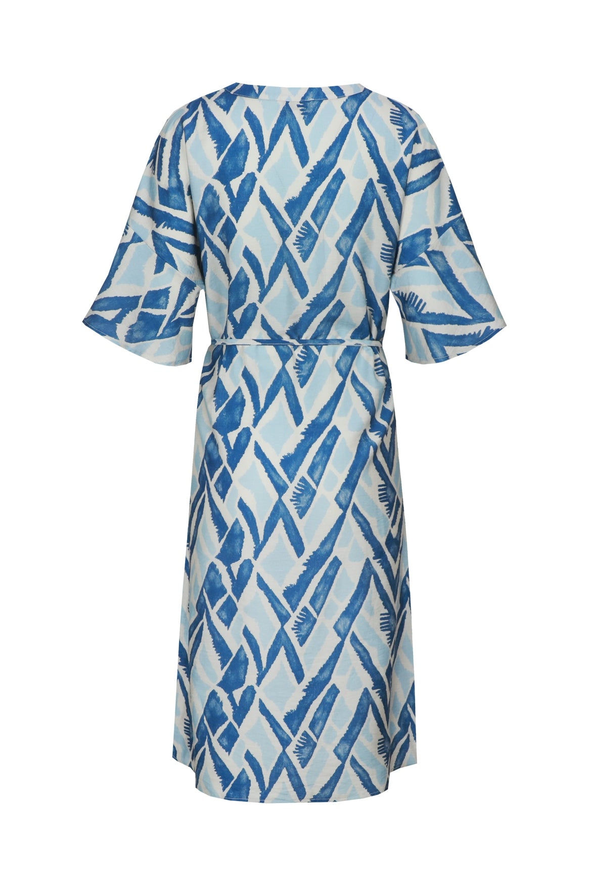 C&S Dalma Jurk sand / cornflower blue