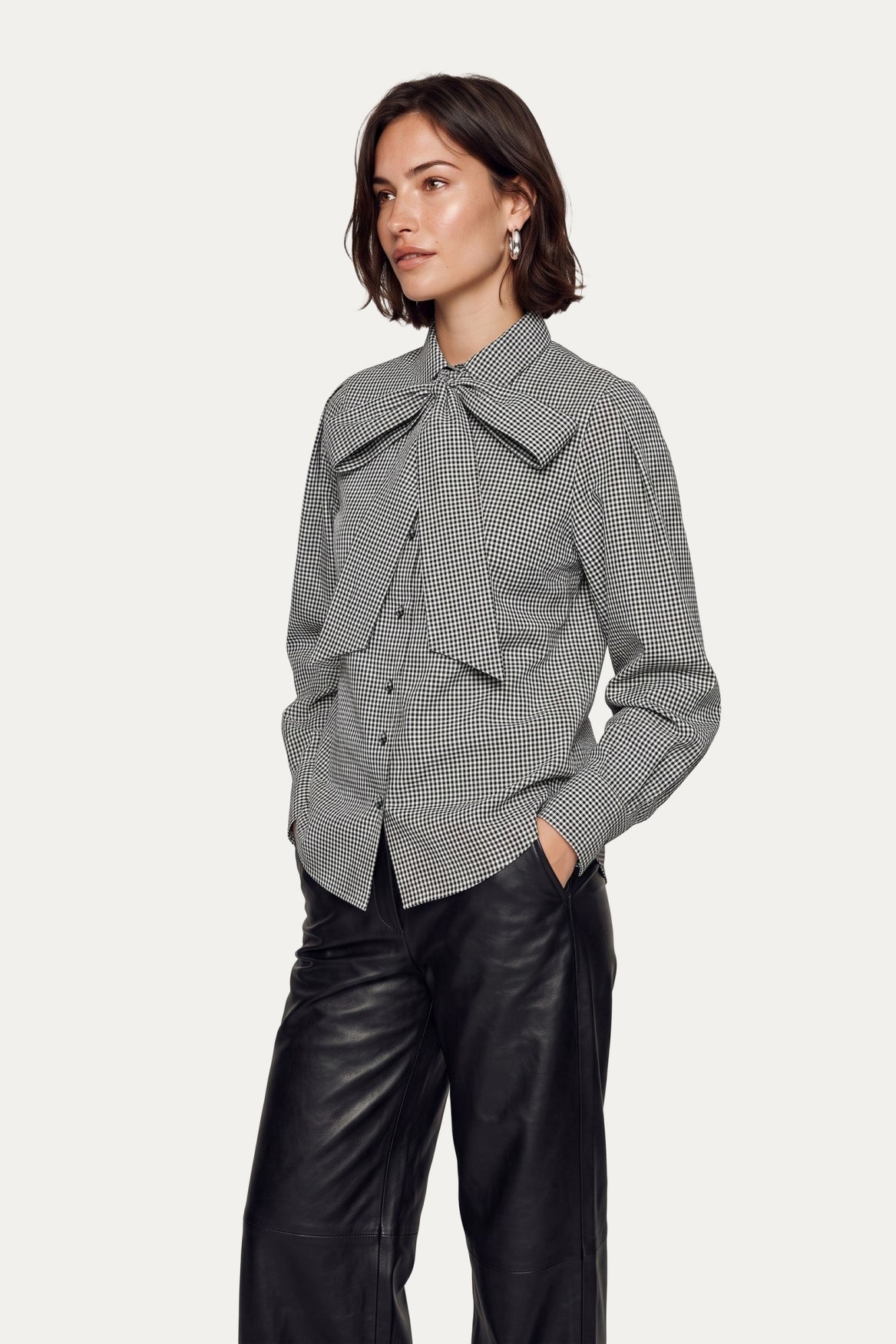 C&S Lissa blouse black/offwhite
