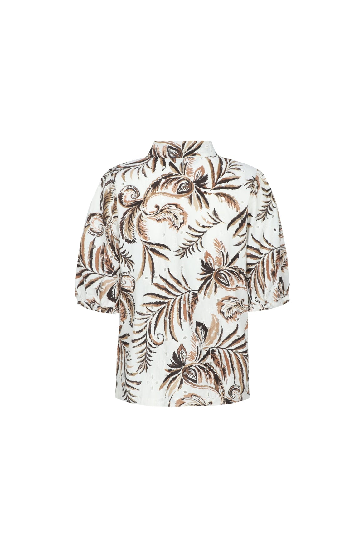 C&S Lucia Blouse offwhite / latte