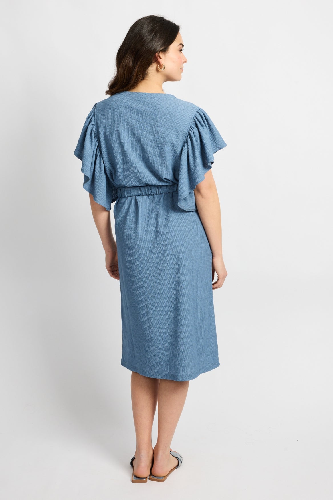 C&S Daisy Jurk dusty blue