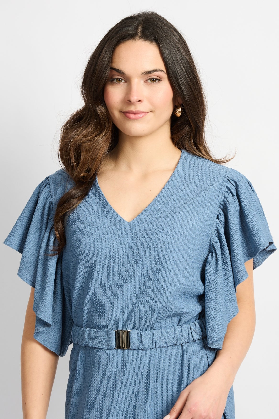 C&S Daisy Jurk dusty blue