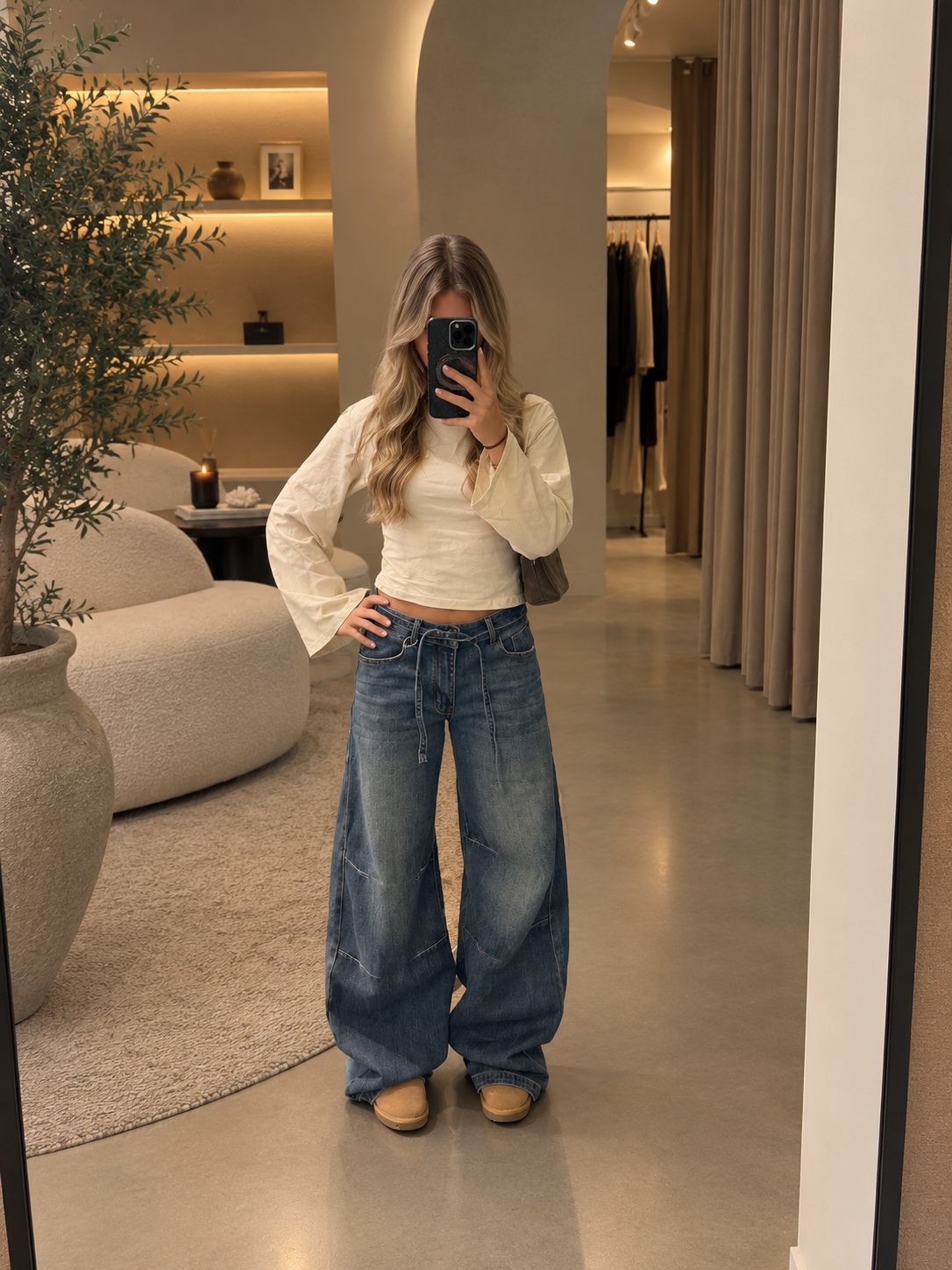 Queen Hearts Barrel Jeans 1001 dark denim