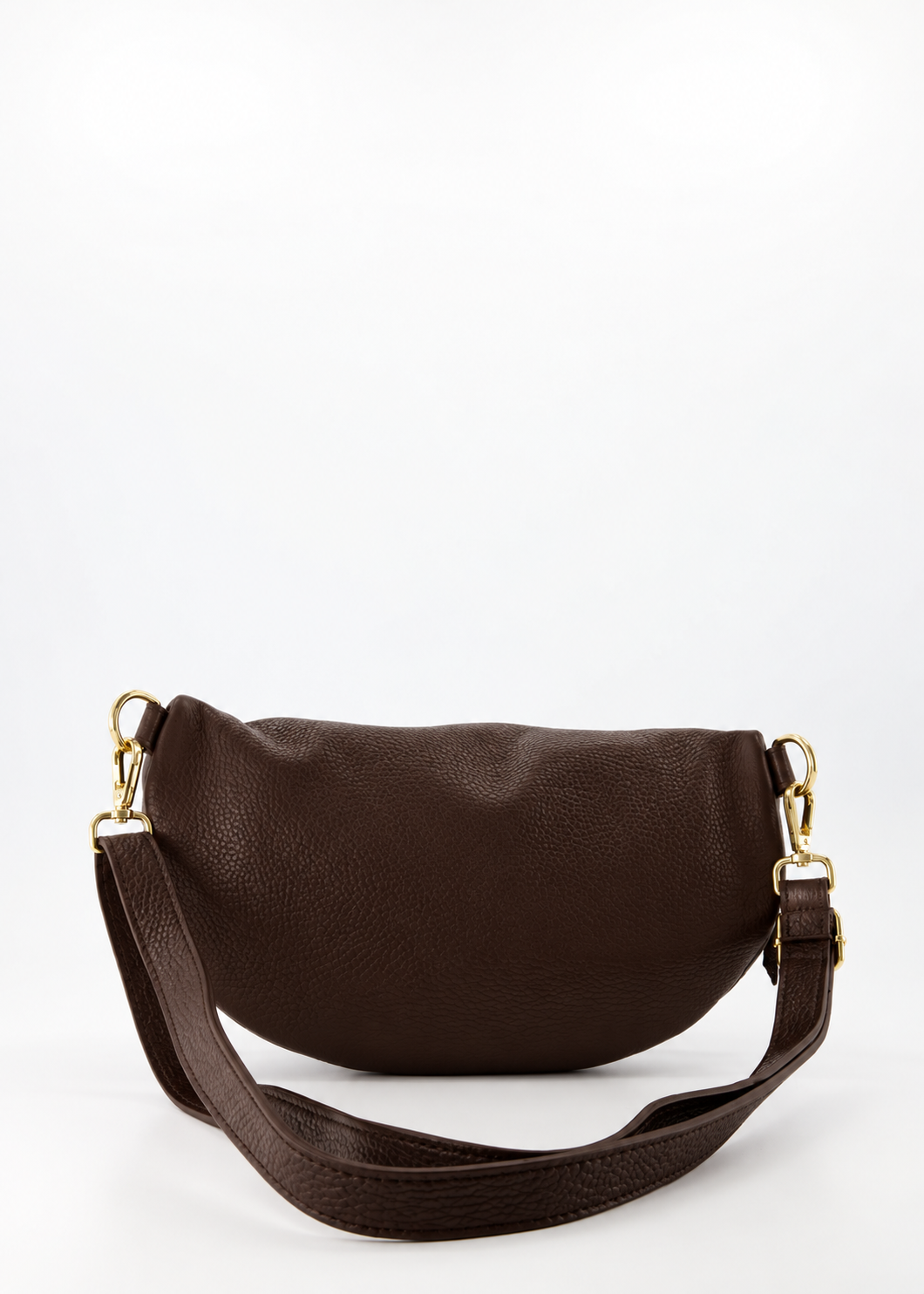 Zoey Crossbody Tas Leer T302 dark brown