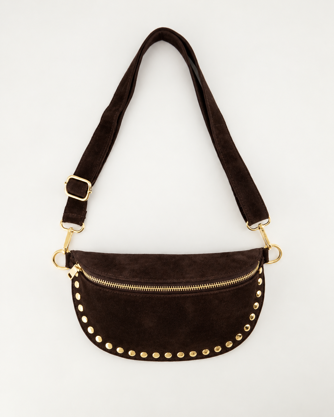 Debby Crossbodytas Suede T288 dark brown