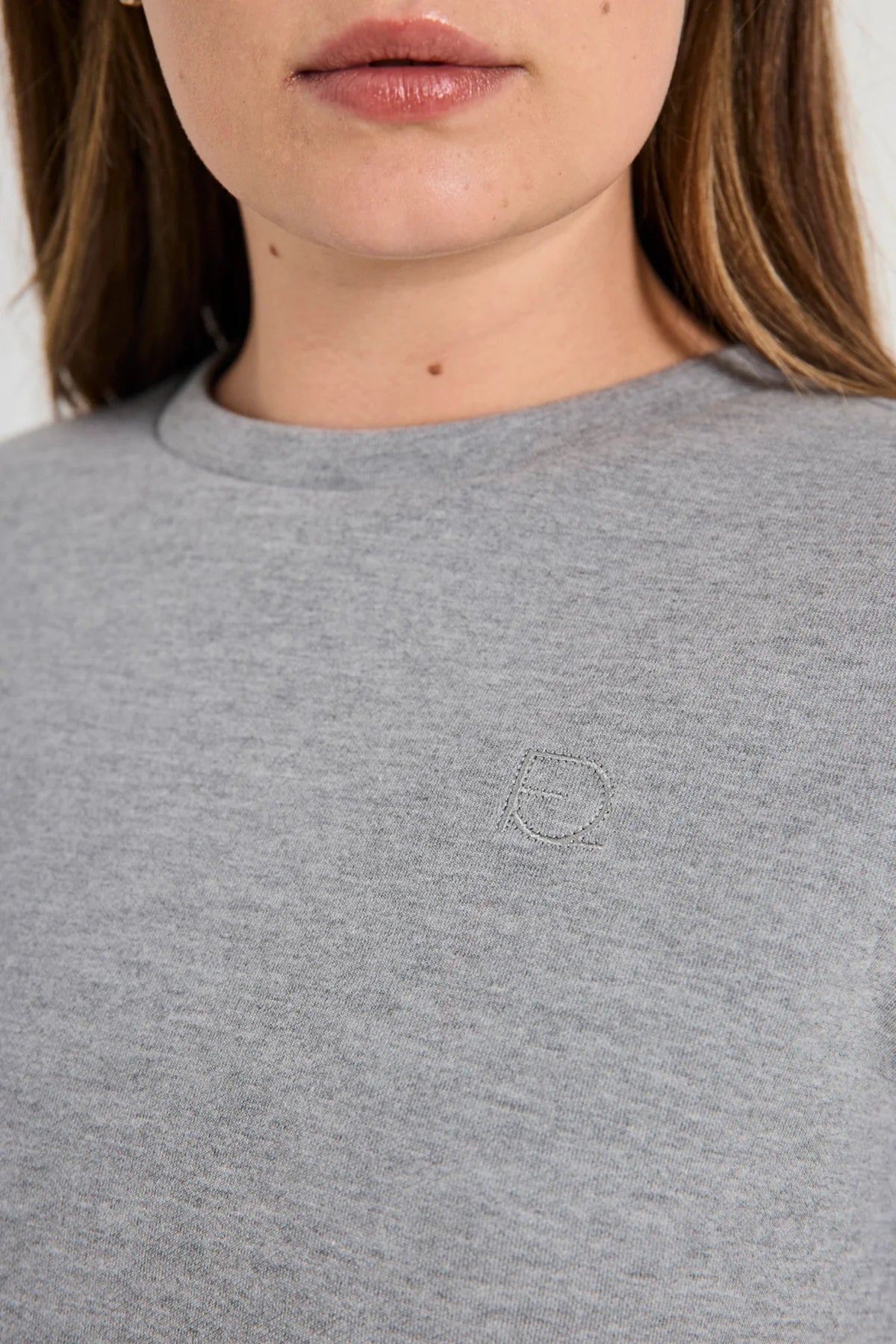 Freequent Ember Pullover sweater medium grey melange